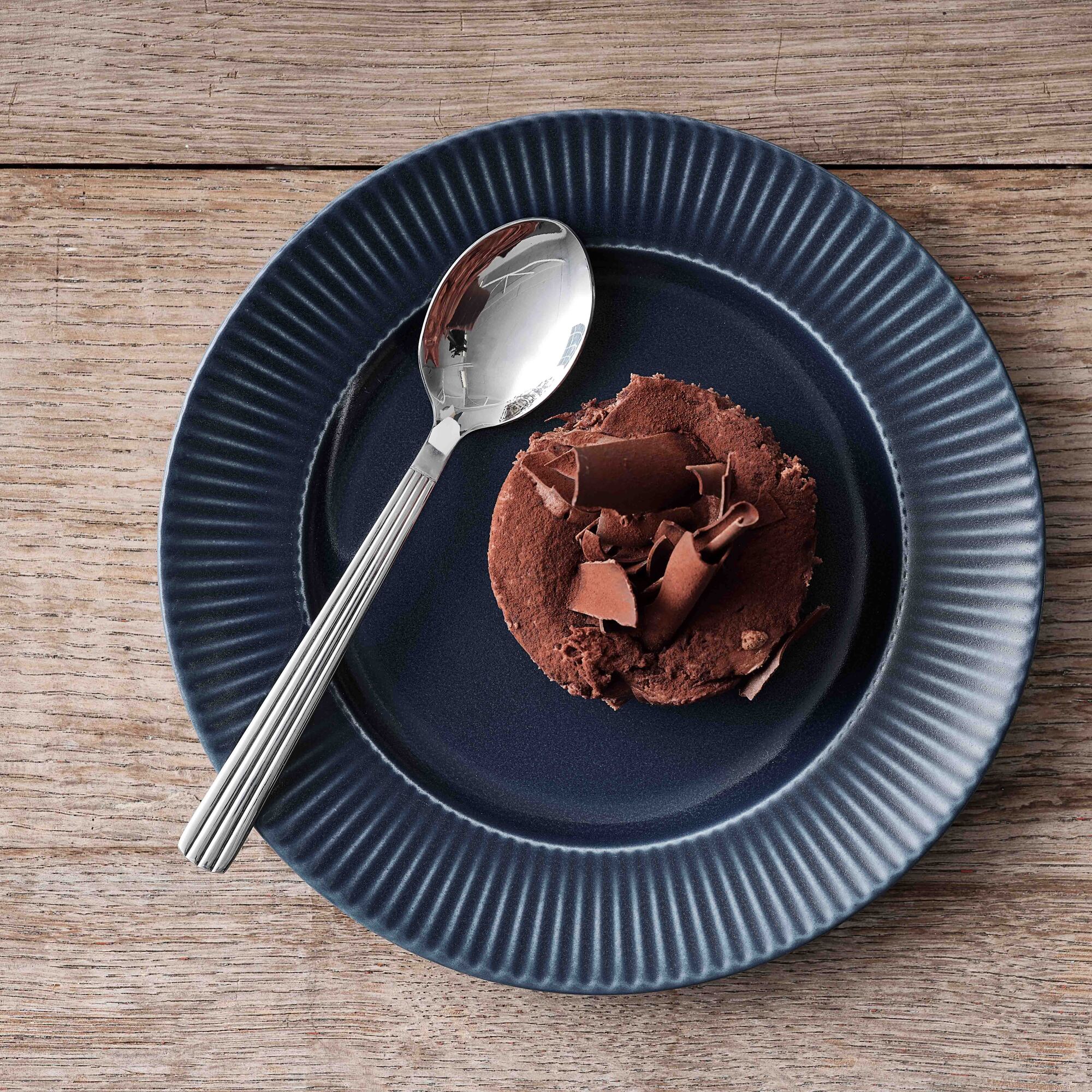 Groovy dessertske | Blank stål