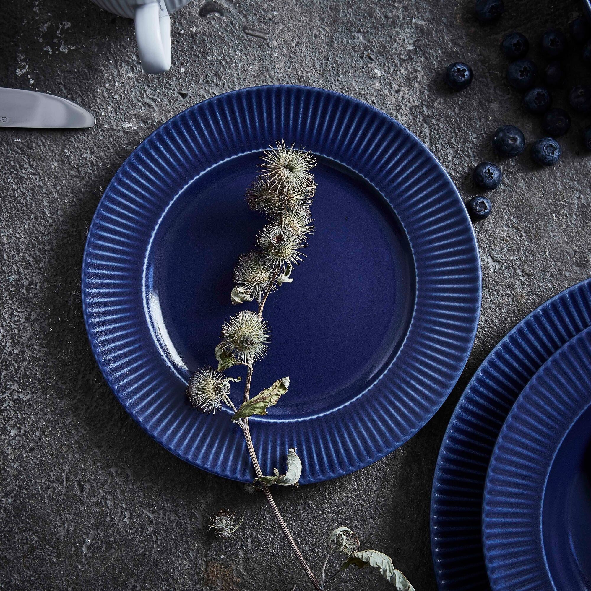 Groovy krus med hank | Blå