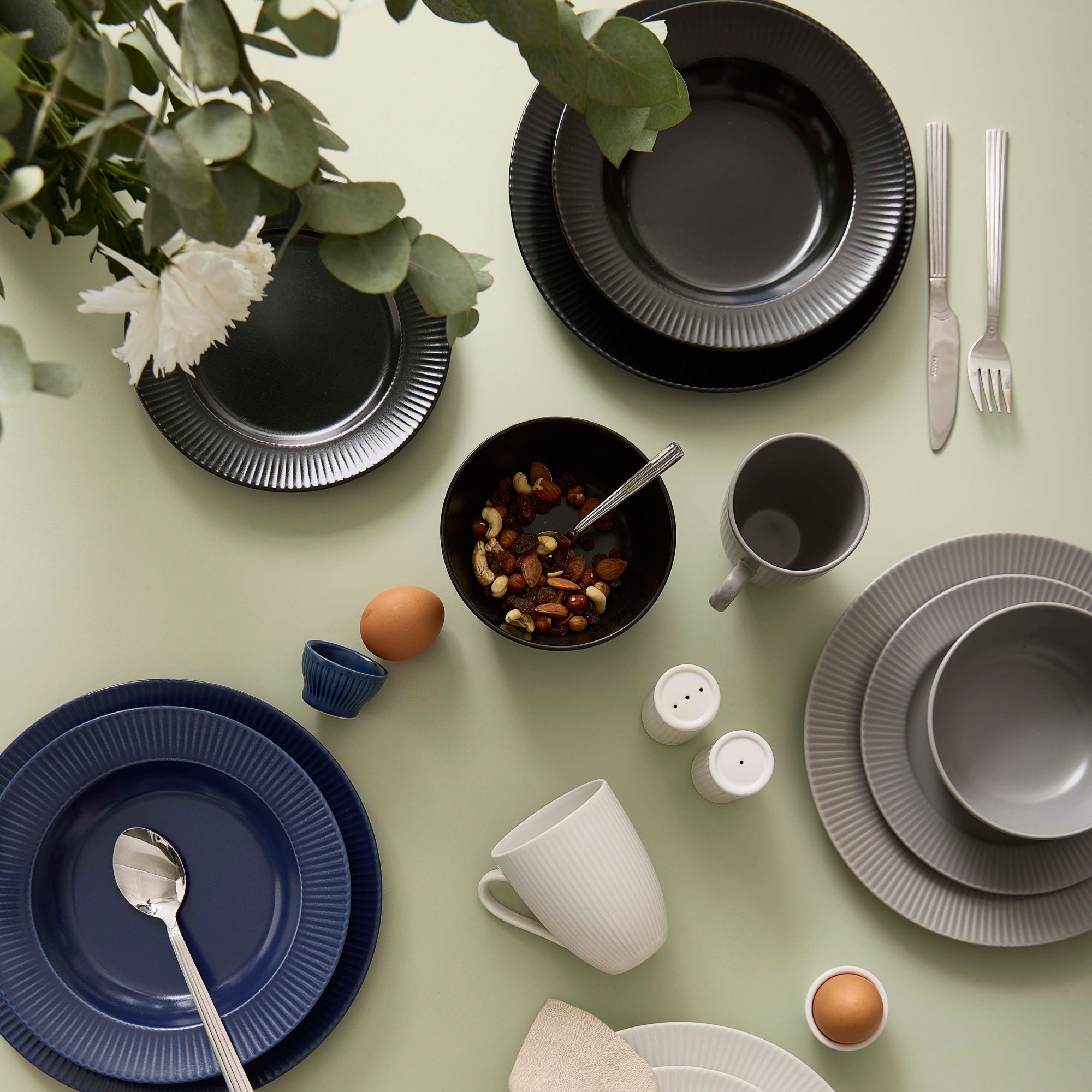 Groovy frokosttallerken | Sort