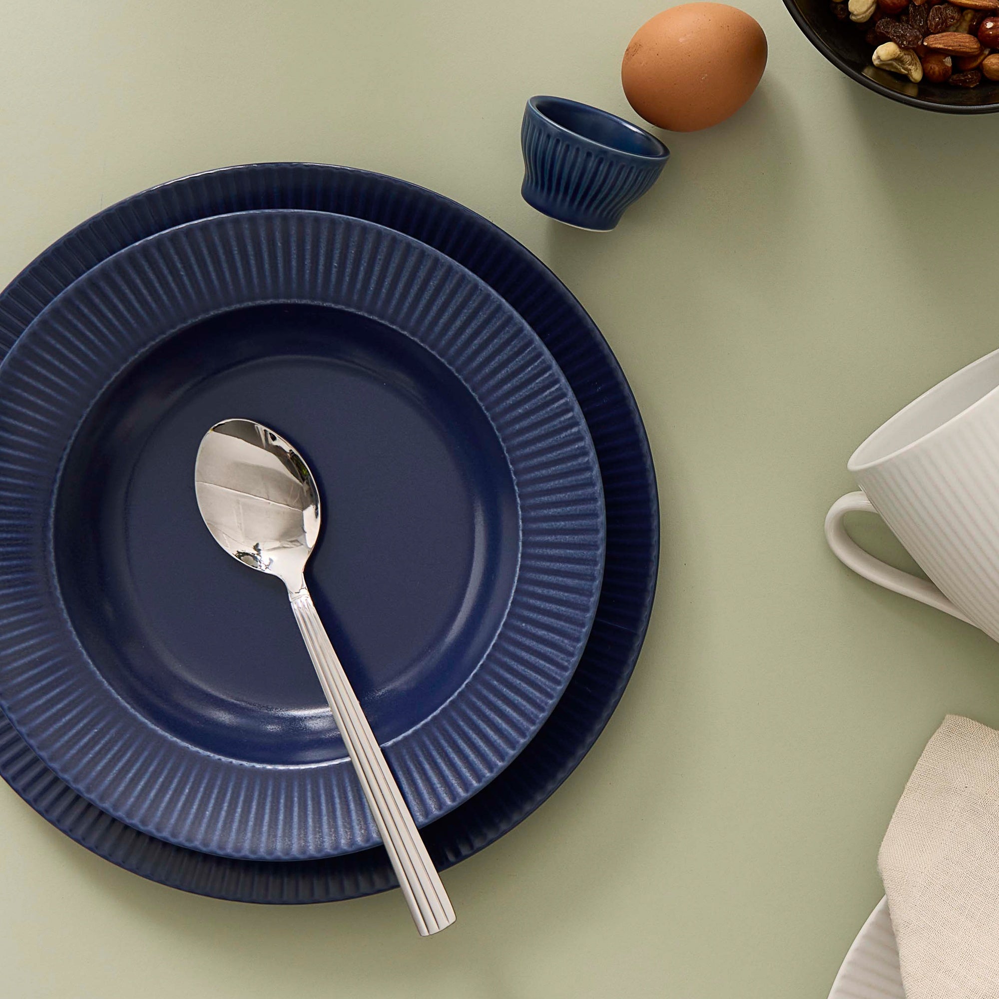 Groovy suppetallerken | Blå