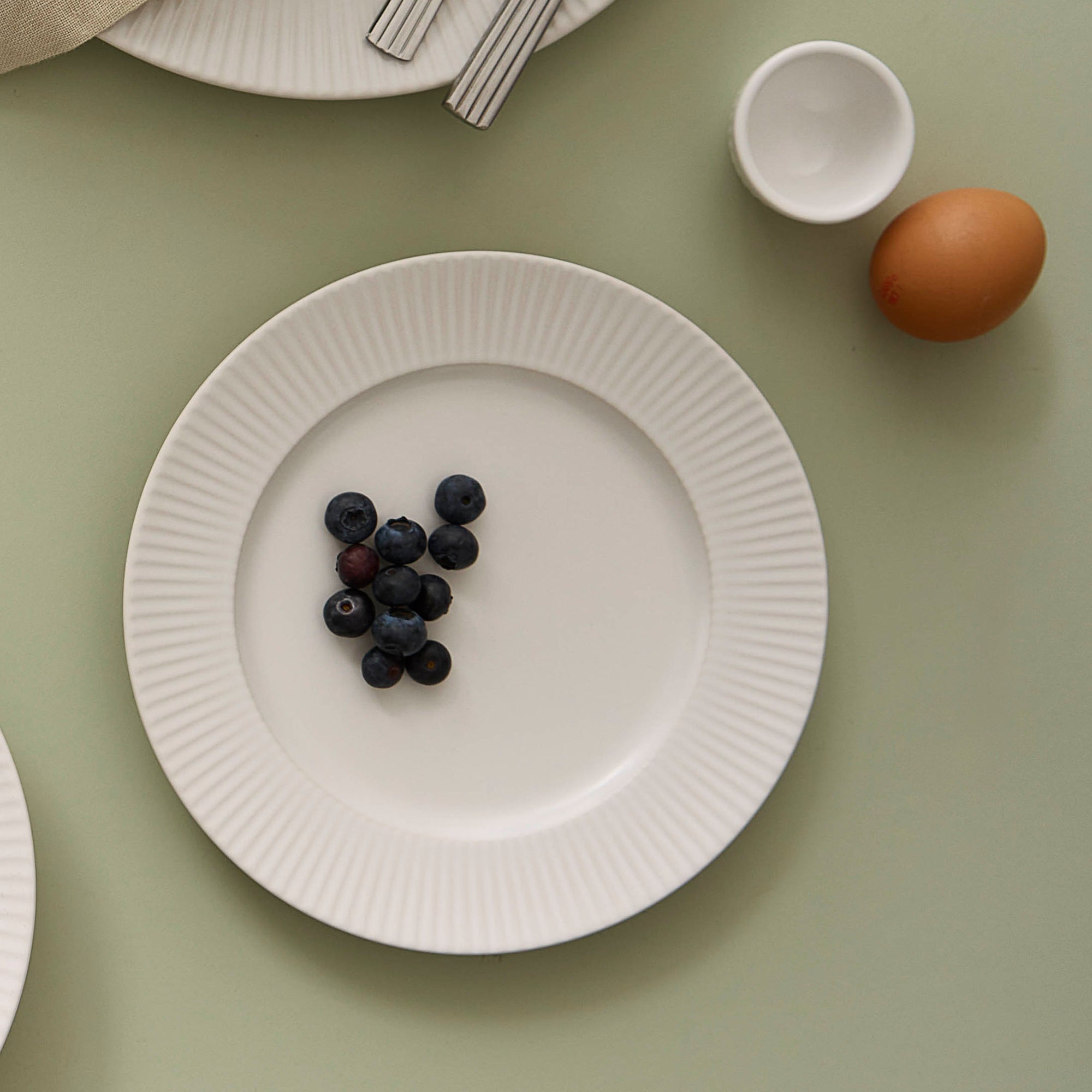 Groovy frokosttallerken | Creme Hvid
