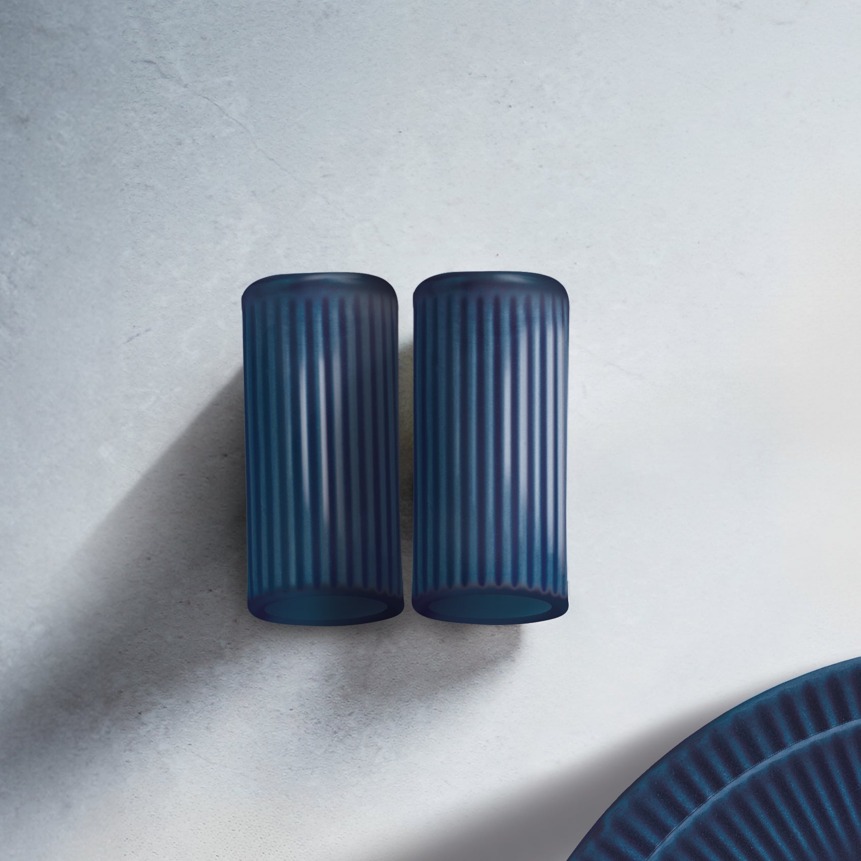 Groovy salt og peber sæt 2 dele | Blå