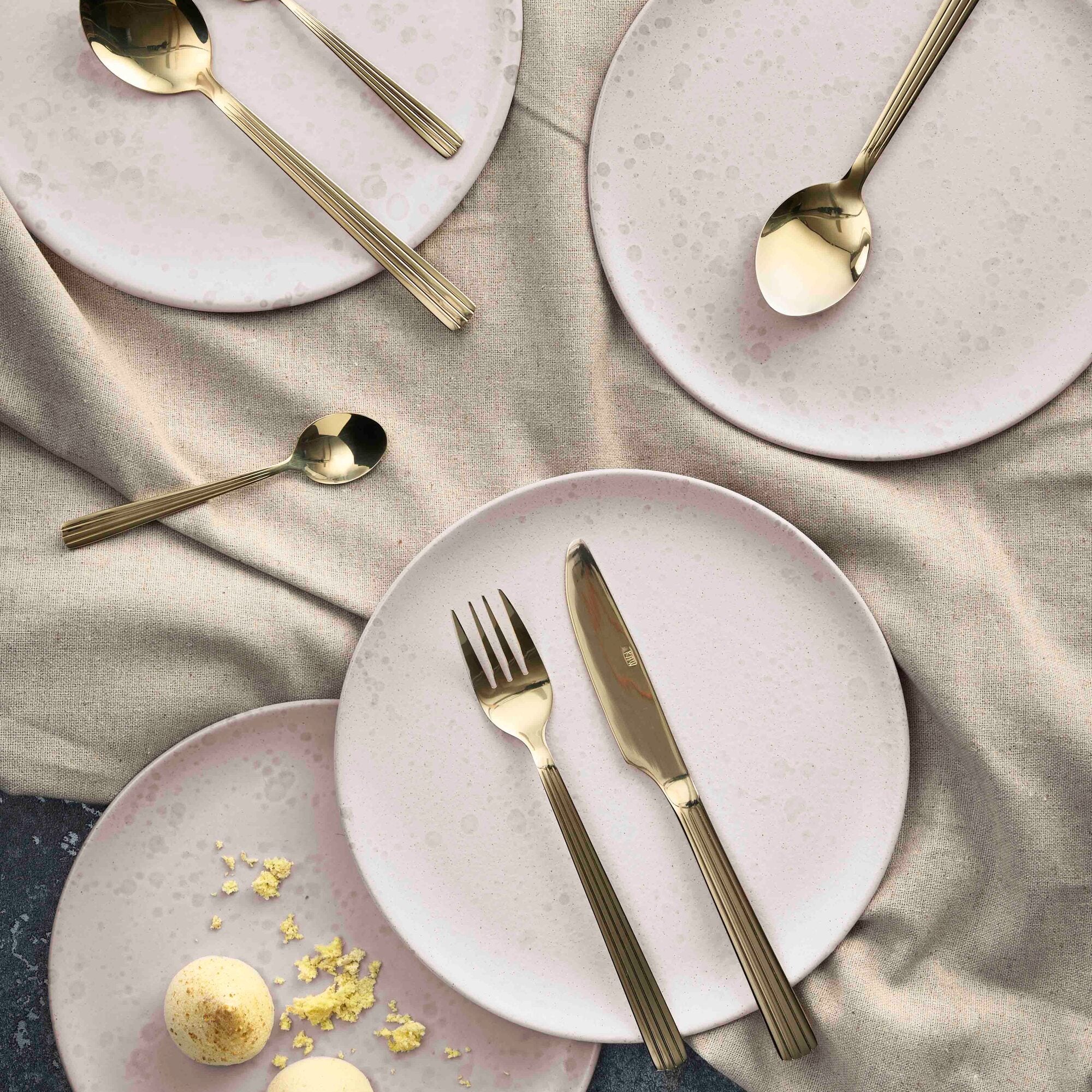 RAW bestiksæt 16 dele | Champagne Guld