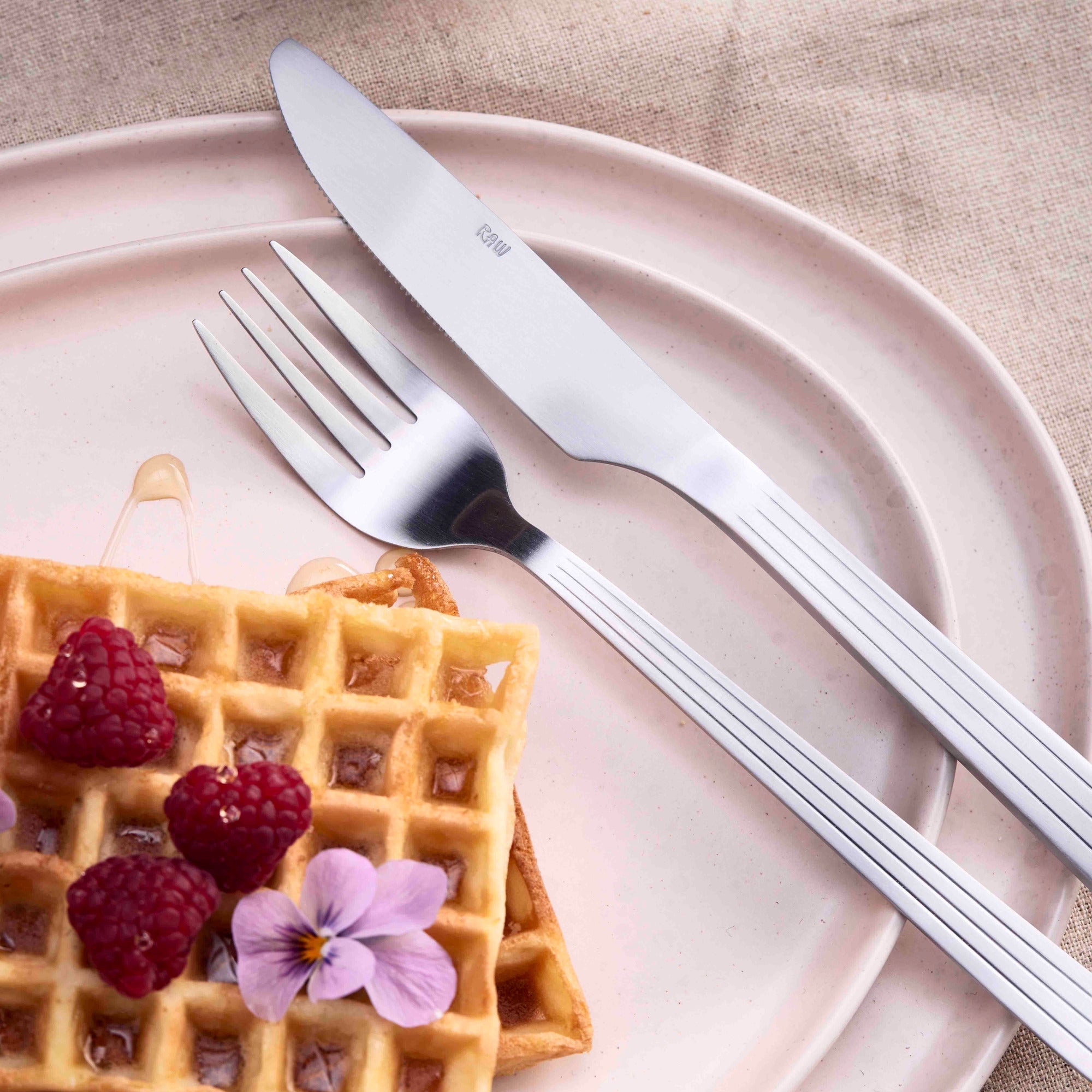 RAW bestiksæt 16 dele | Mat Stål