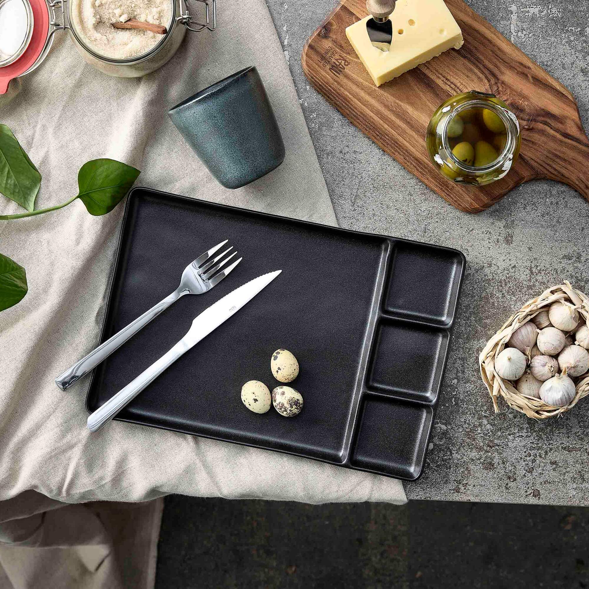 RAW Tapas/sushi tallerken | Titanium Black
