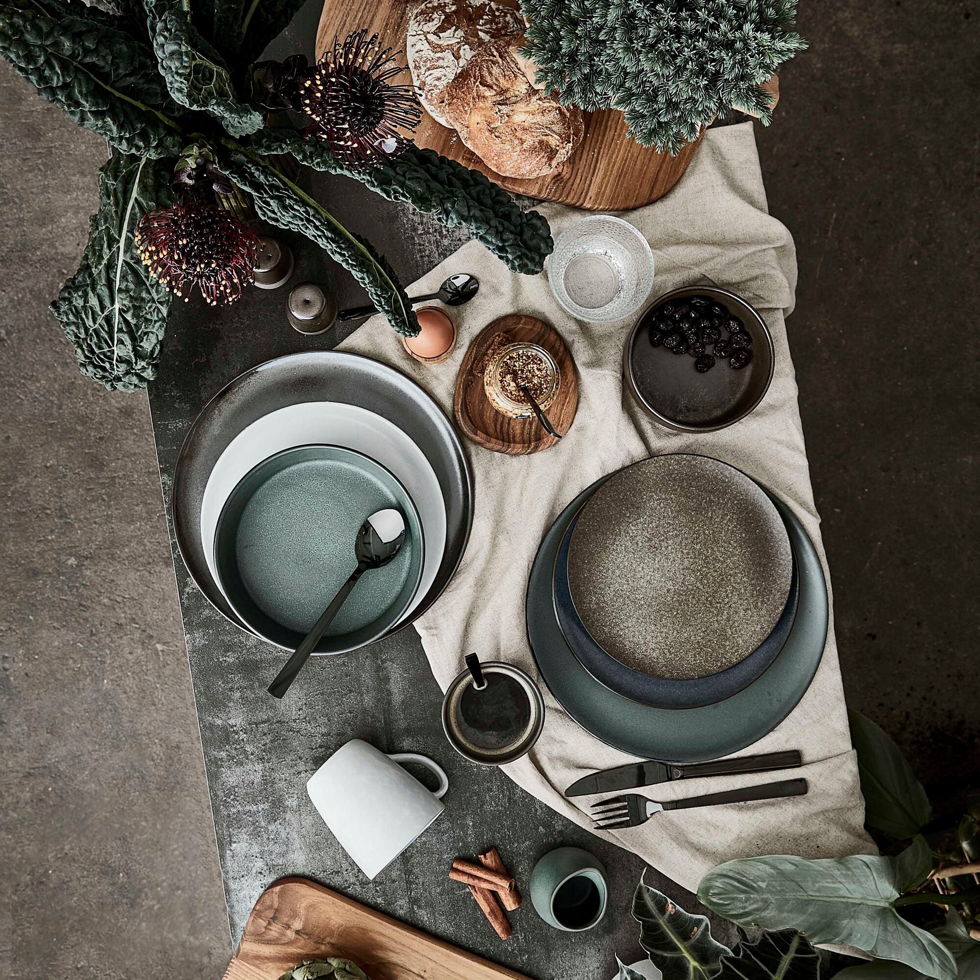 RAW middagstallerken | Metallic Brown