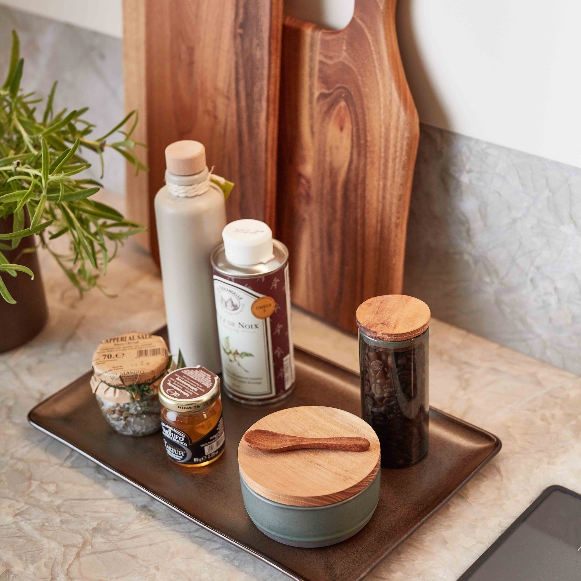 RAW mini opbevaringsglas med låg | Smoke