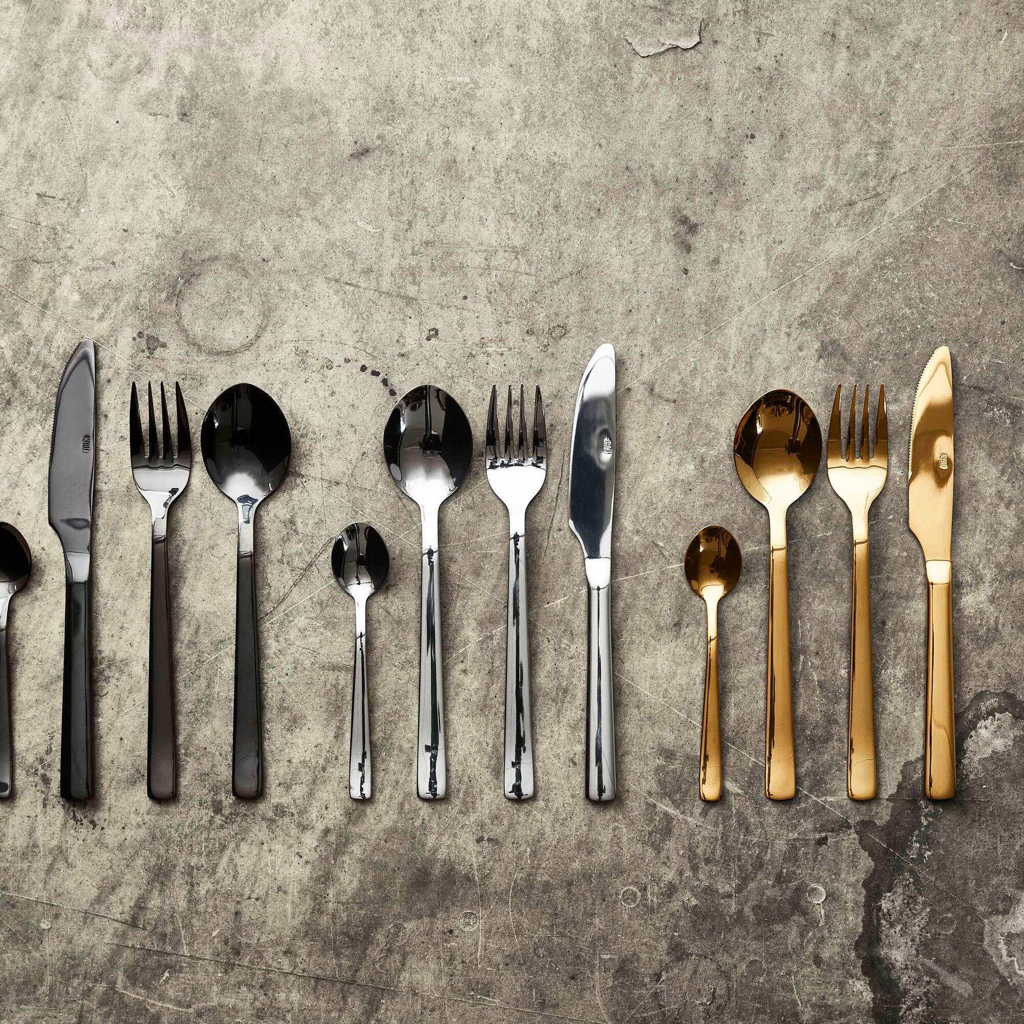 RAW bestiksæt 48 dele | Guld