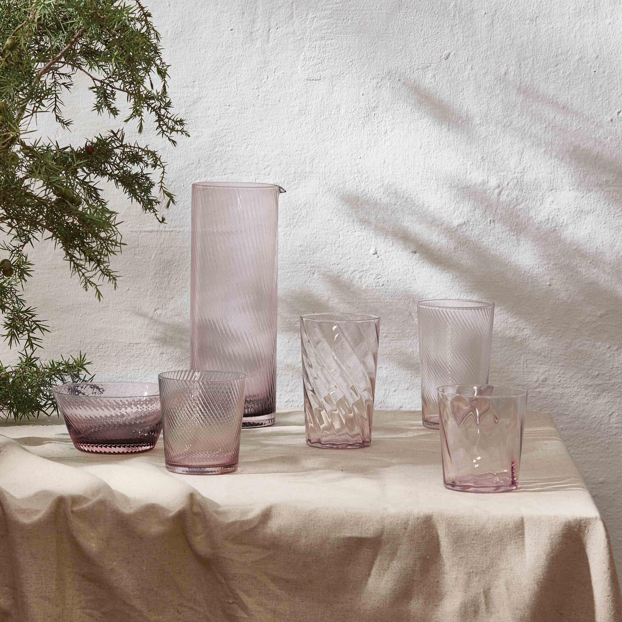 RAW Unique Optic vandglas | Lyserød