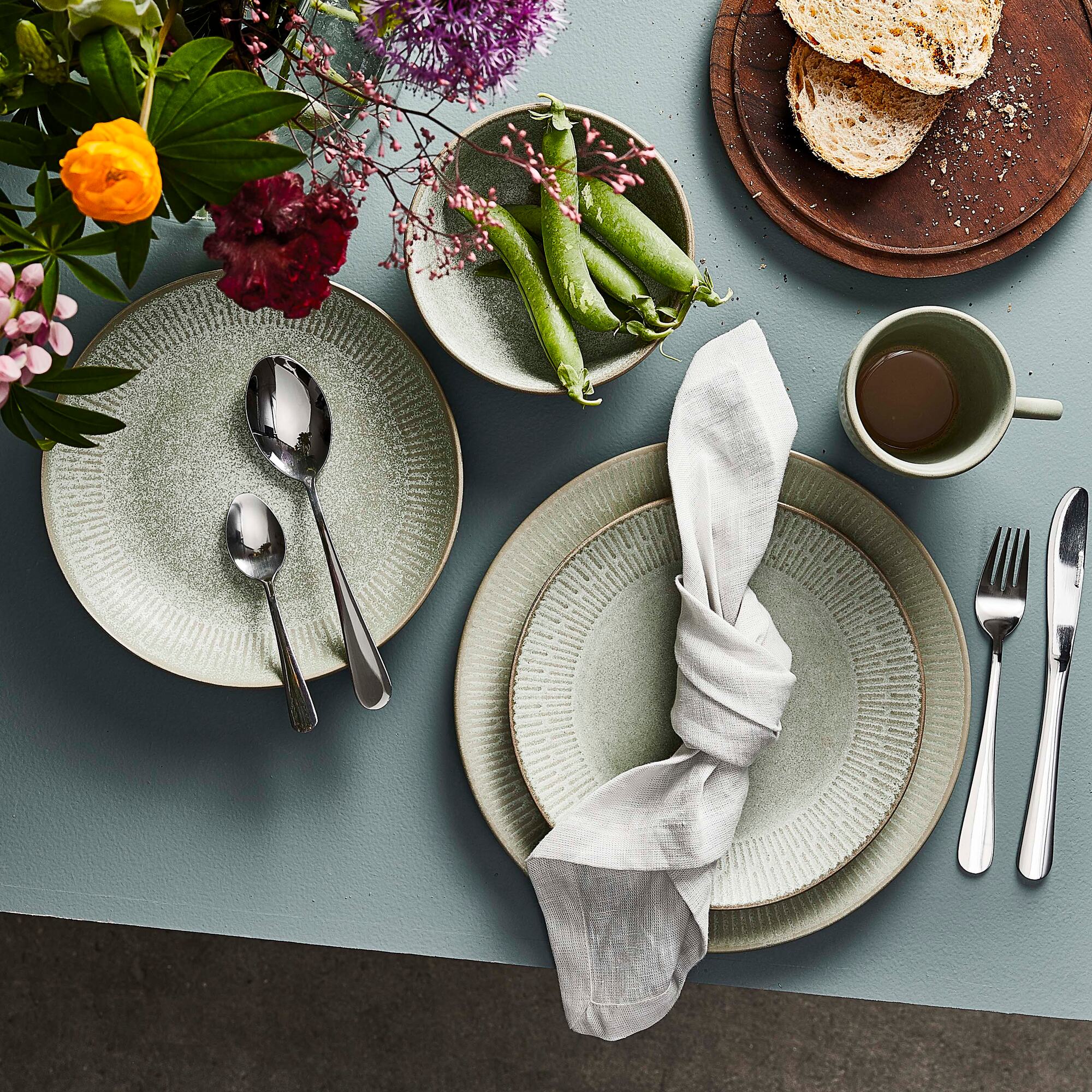 Relief frokosttallerken | Grøn