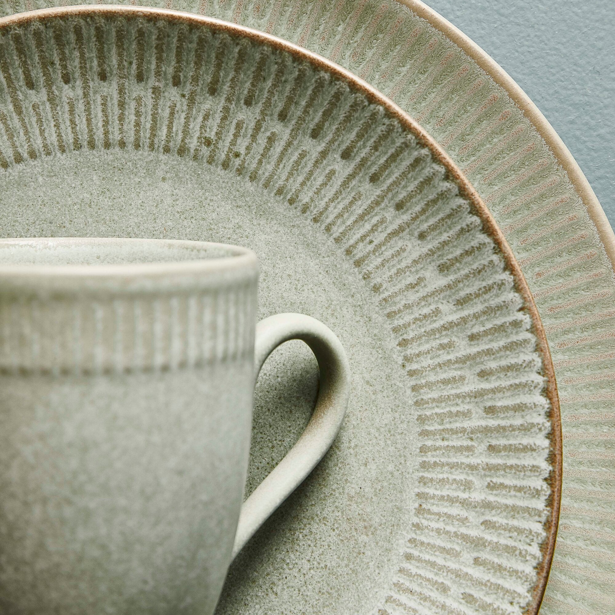 Relief frokosttallerken  | Grøn