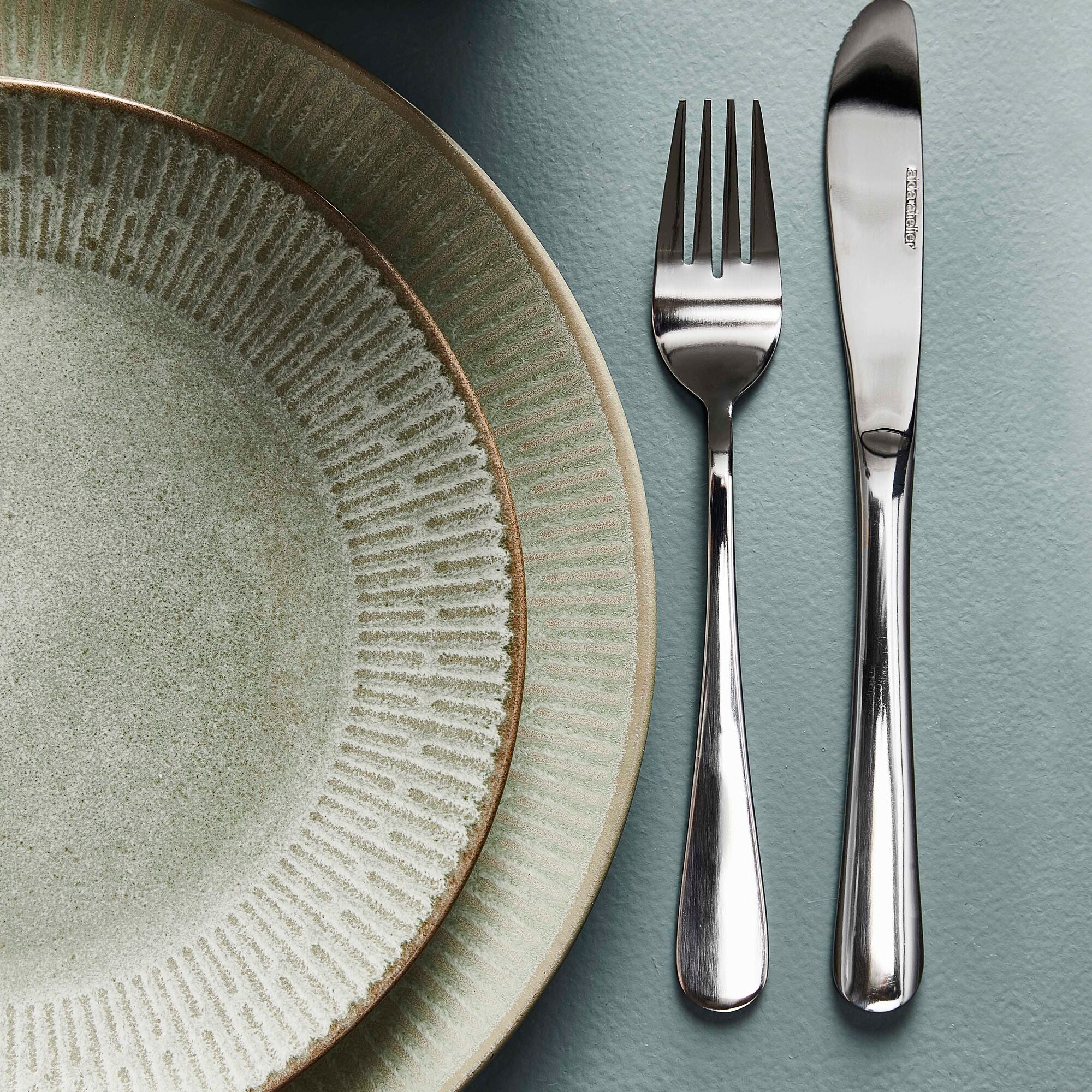 Relief frokosttallerken | Grøn