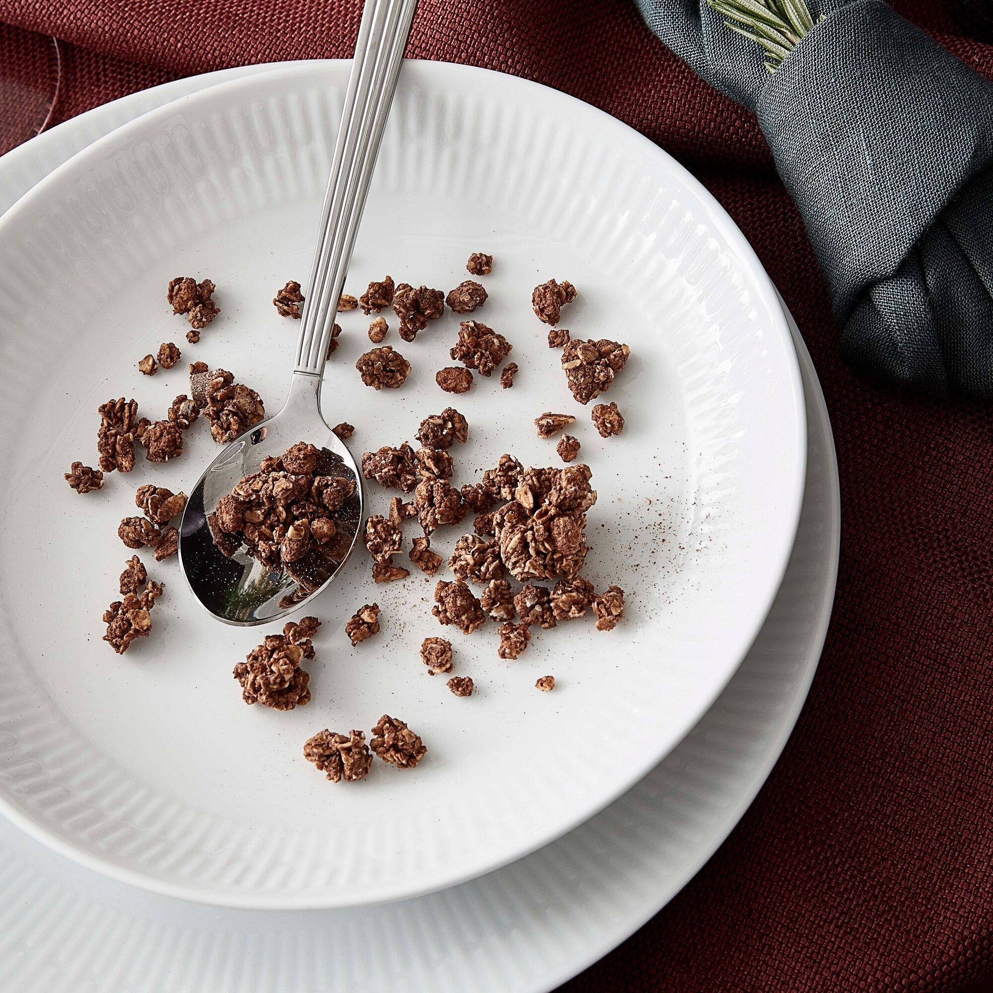 Relief suppetallerken 4 stk. | Hvid