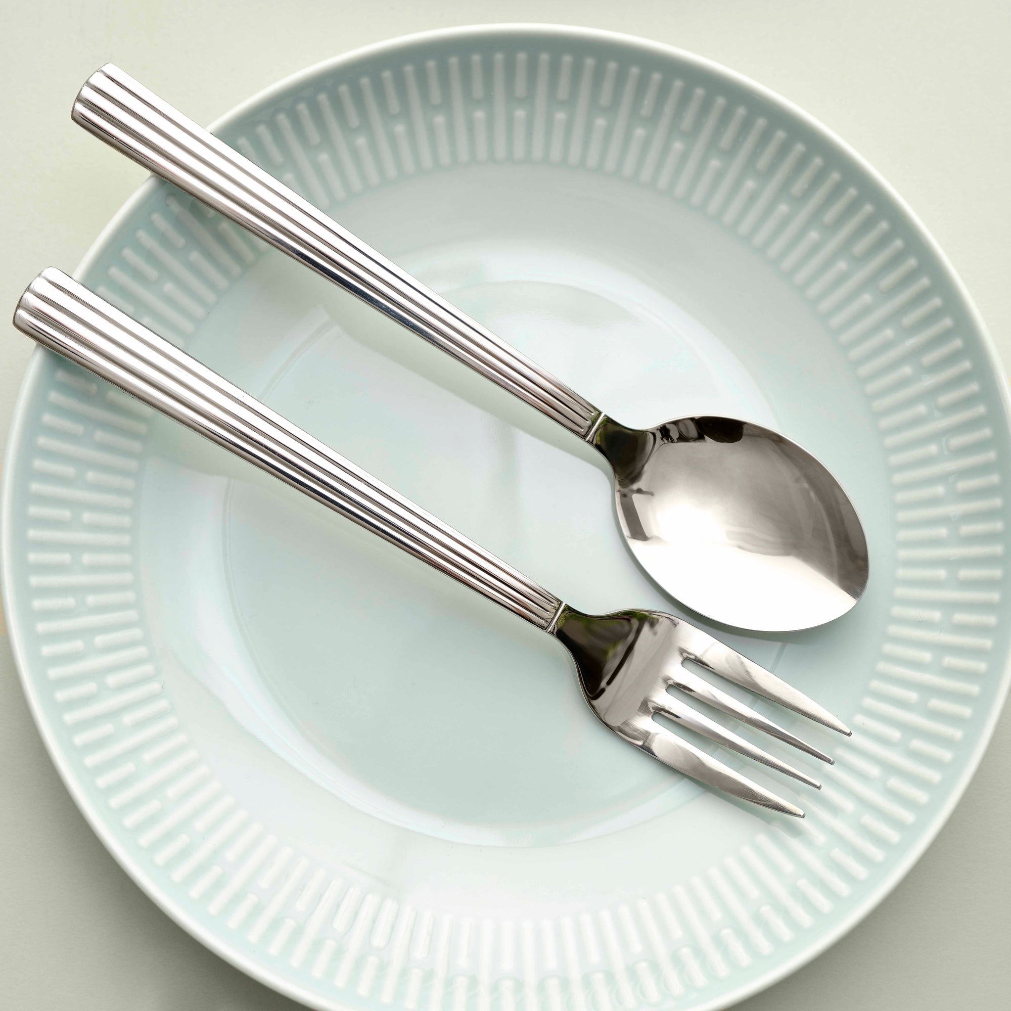 Relief suppetallerken | Dusty Green