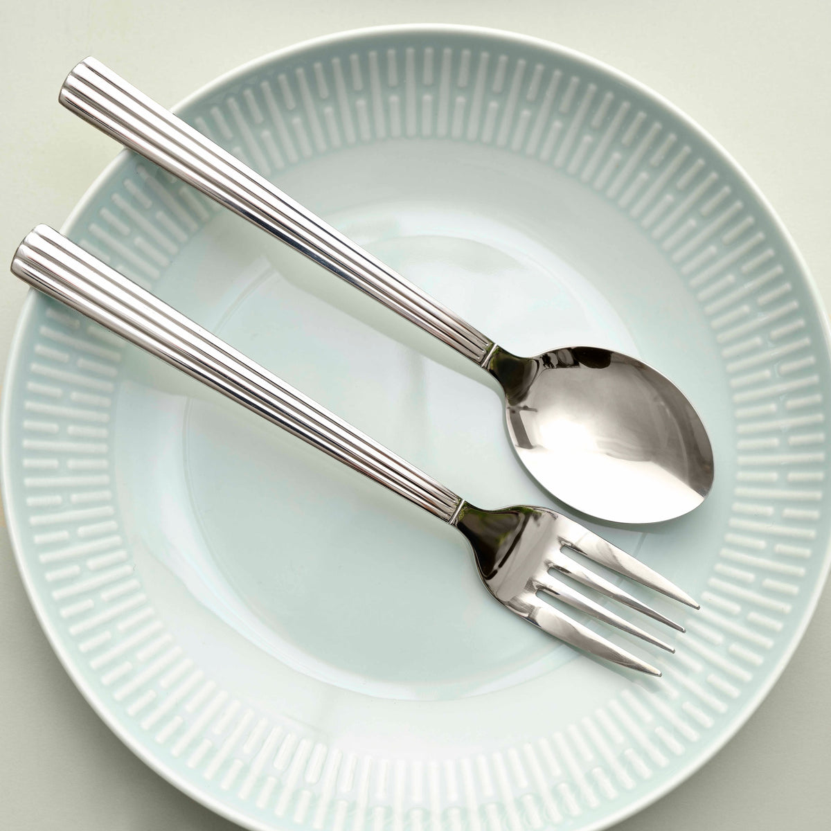 Relief suppetallerken | Dusty Green