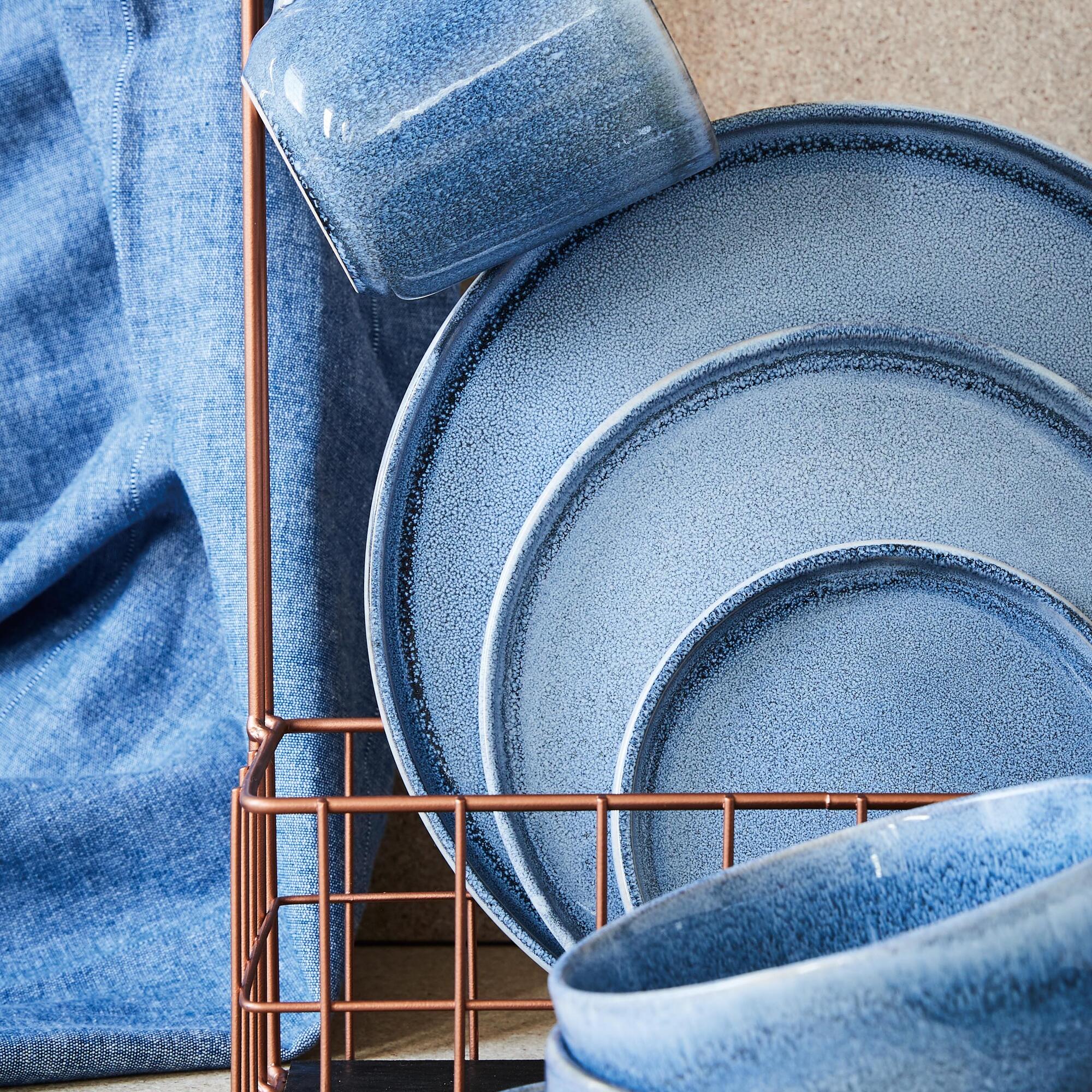 SØHOLM Sonja Blå middagstallerken | Blå