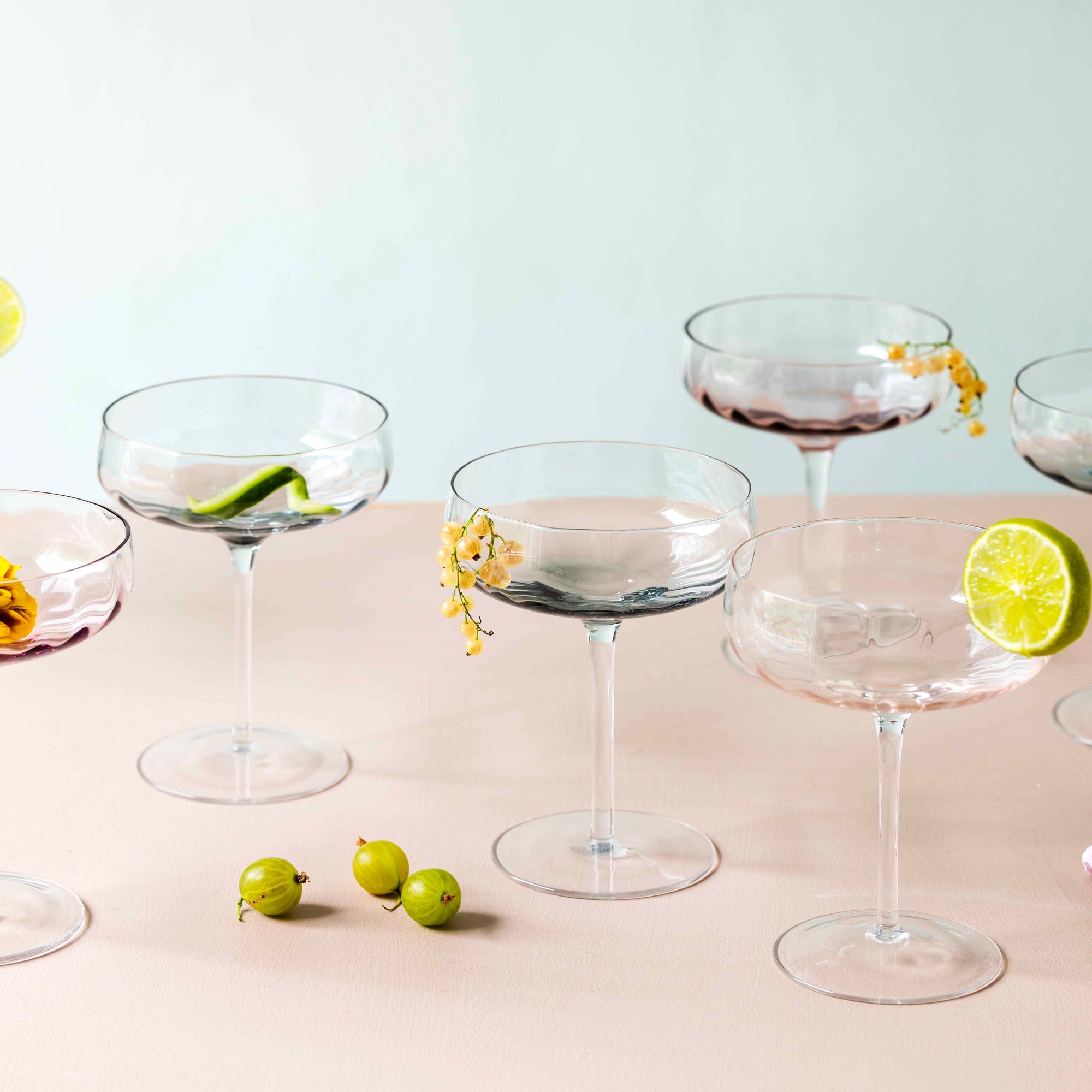 SØHOLM Sonja champagneskål | Grøn