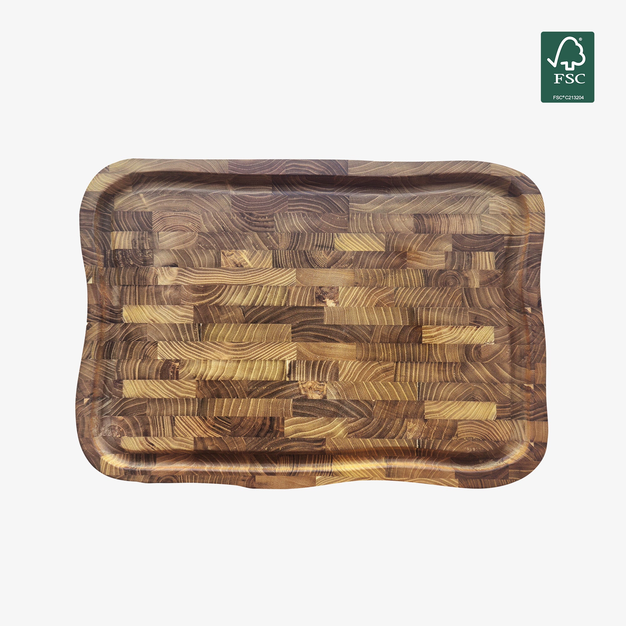 RAW Teak skærebræt med saftrille 45 x 33 | Natural