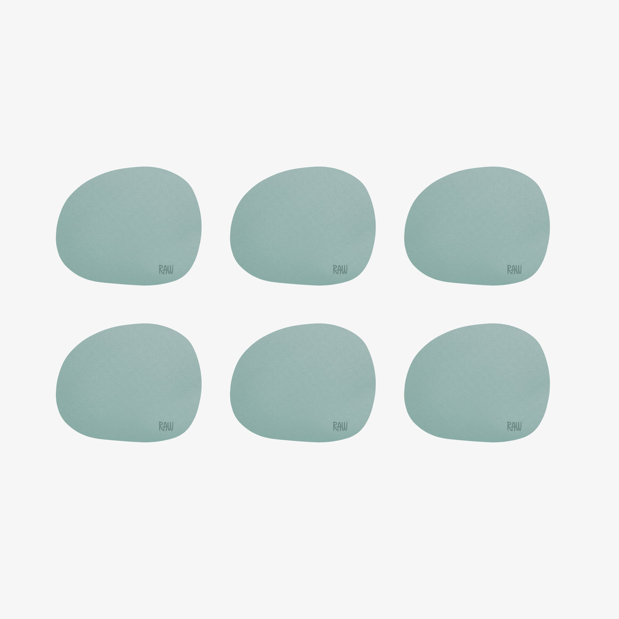 RAW Silicone coasters 6 stk. | Grøn