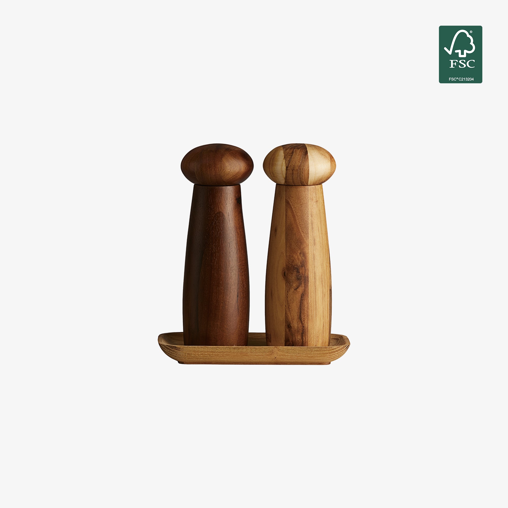 RAW Teak kværnesæt med bakke 3 dele | Miks