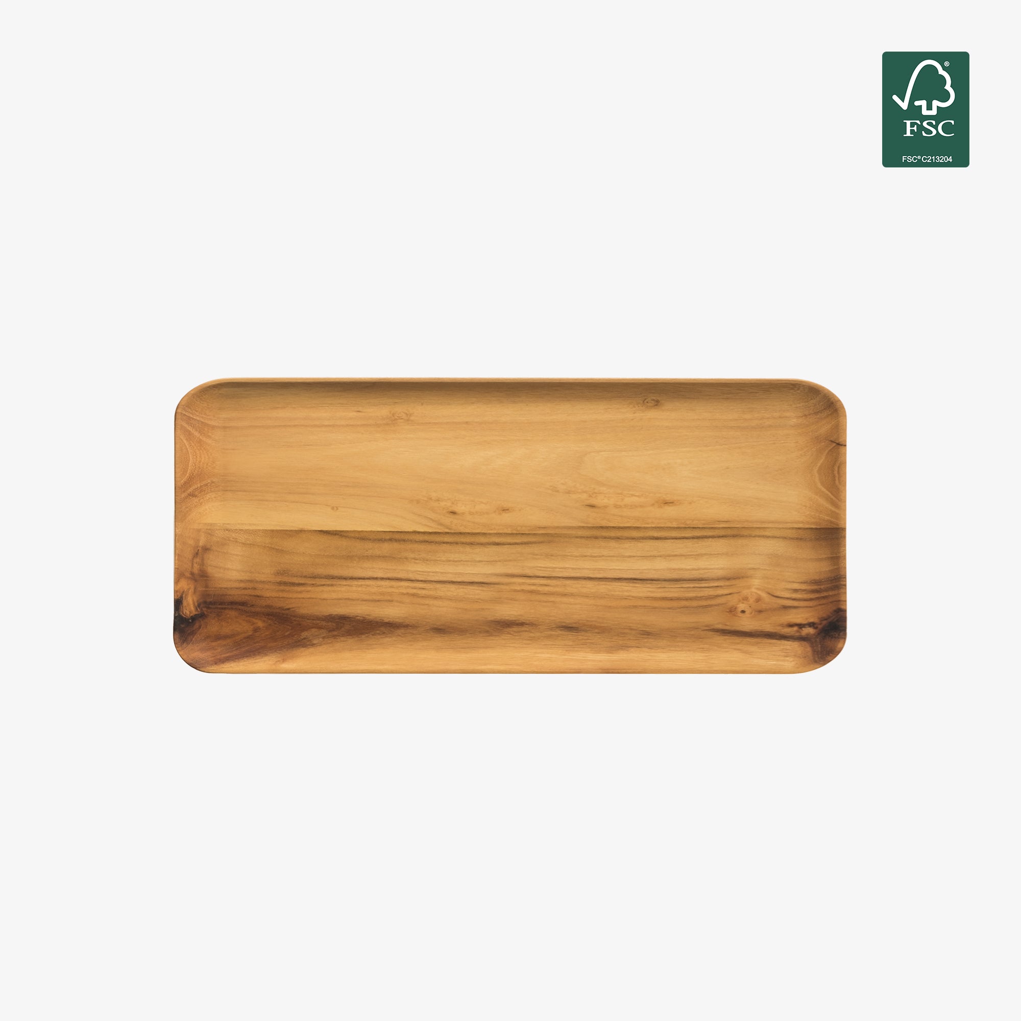 RAW Teak rektangulær fad