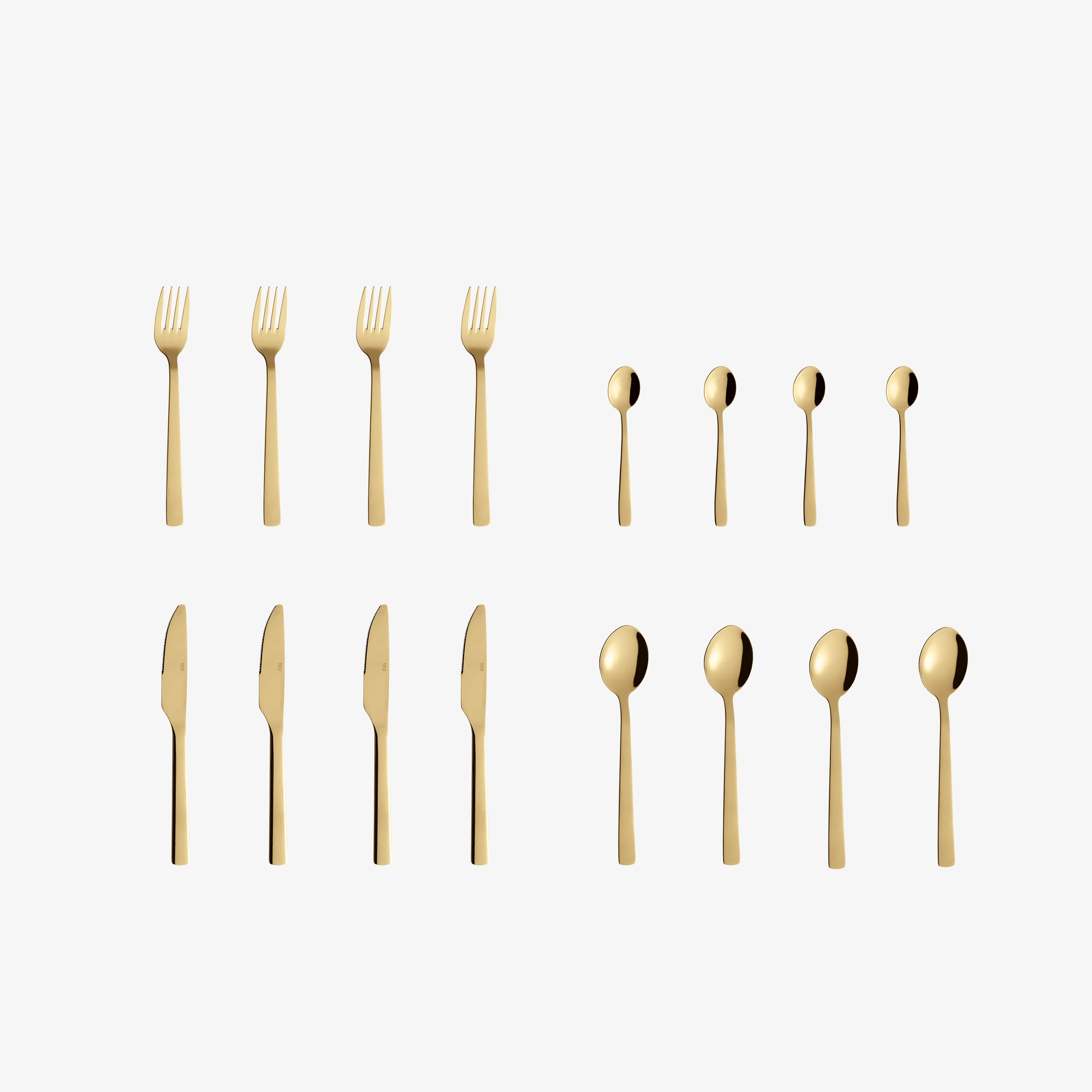 RAW bestiksæt 16 dele | Guld