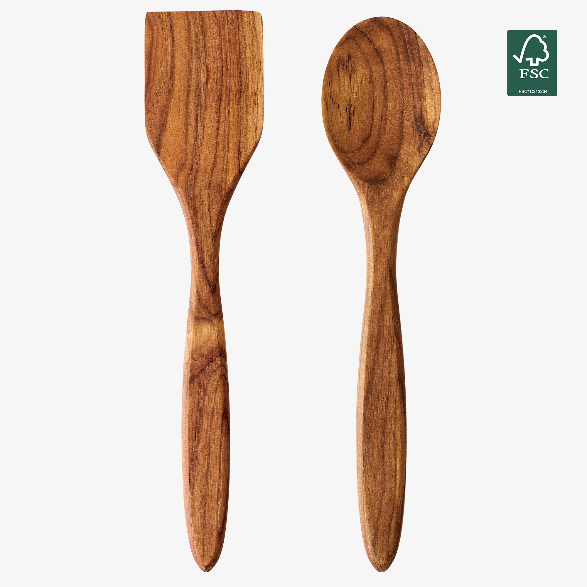RAW Teak palet og grydeske 2 dele | Natural