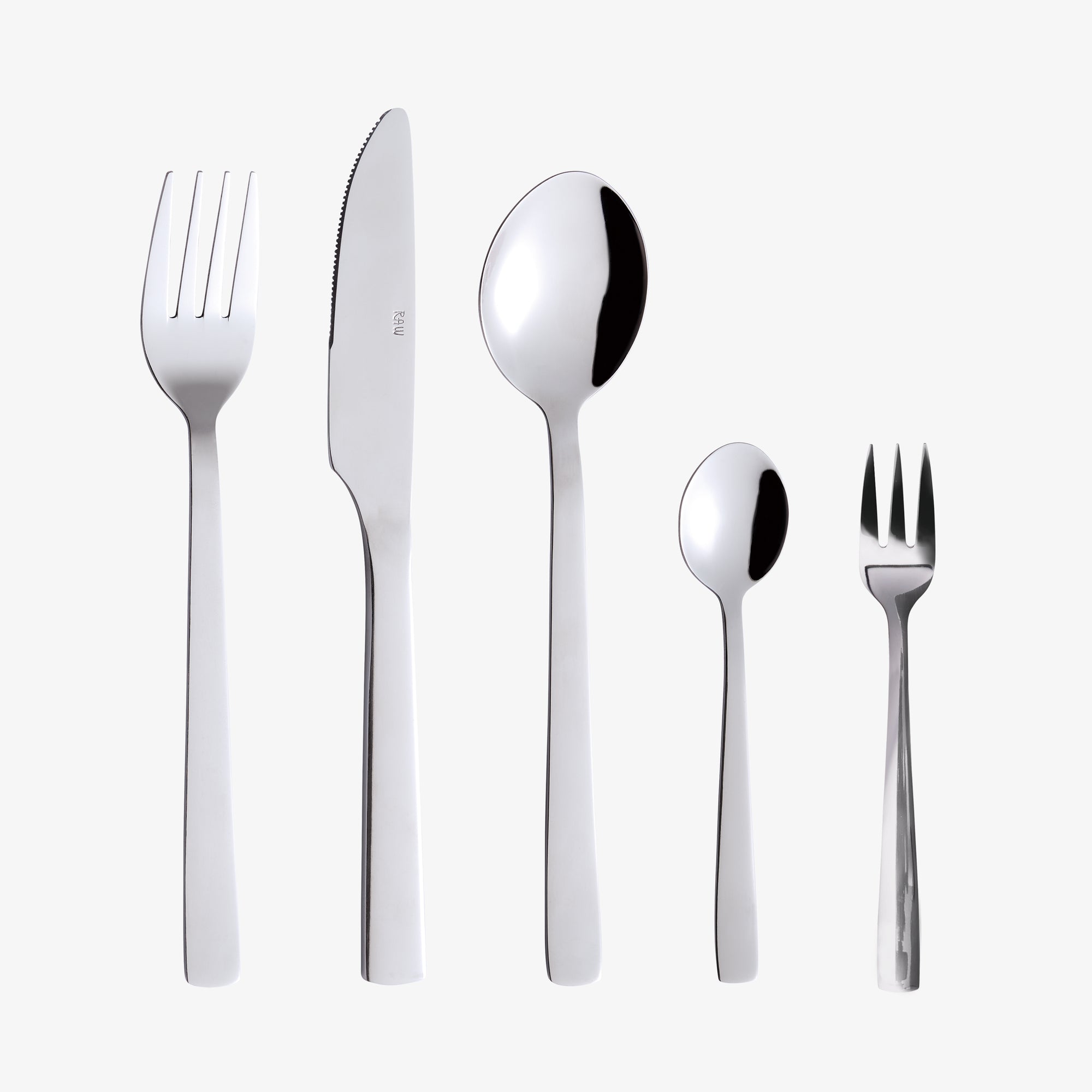 RAW bestiksæt 60 dele | Blank Stål