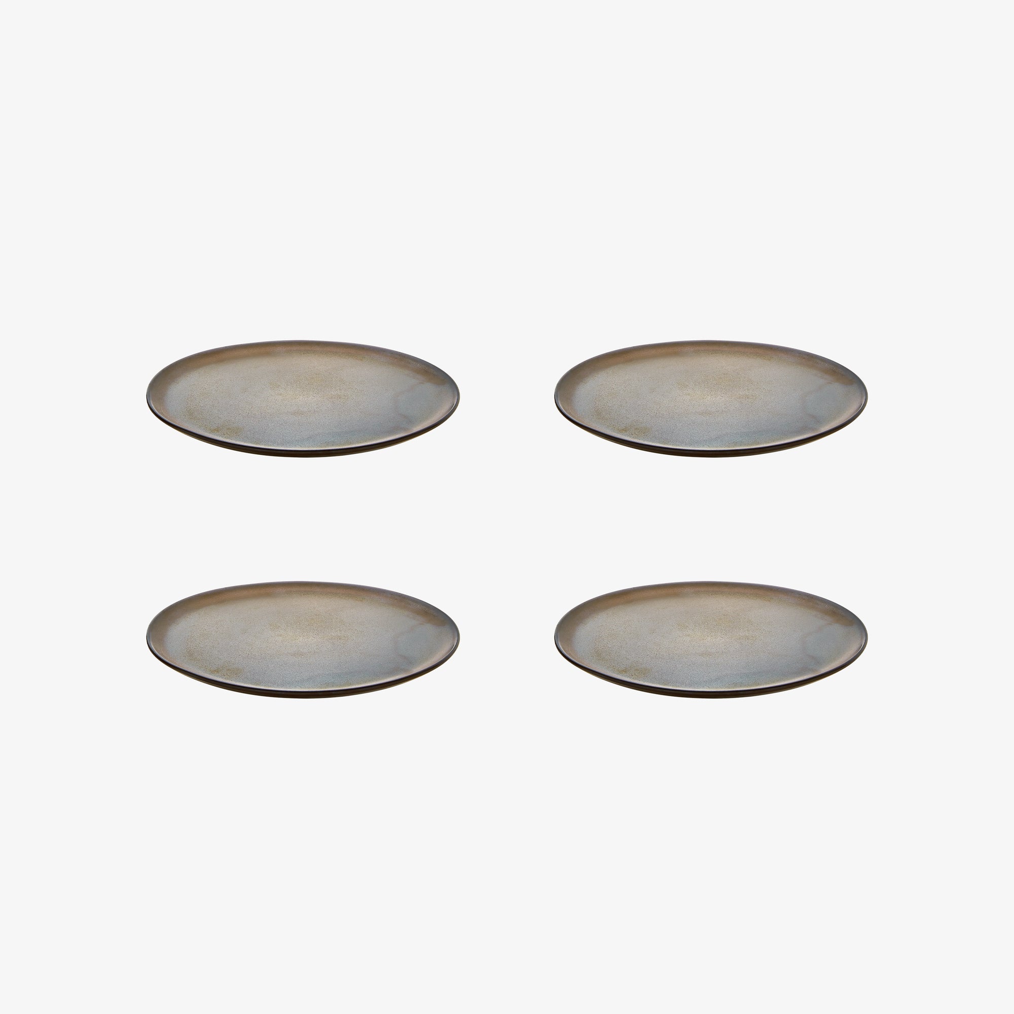 RAW desserttallerken 4 stk. | Metallic Brown
