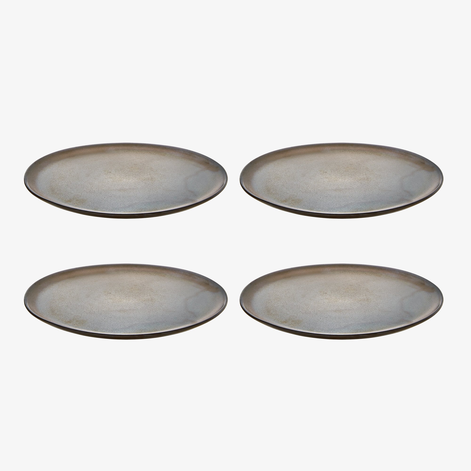 RAW middagstallerken 4 stk. | Metallic Brown