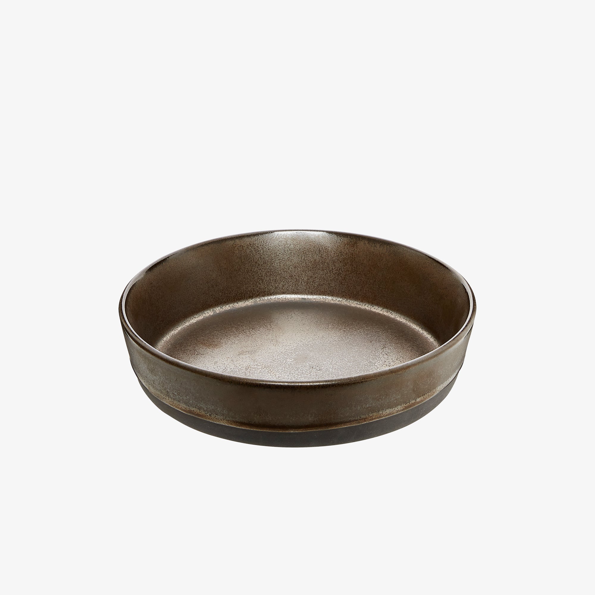 RAW suppetallerken | Metallic Brown
