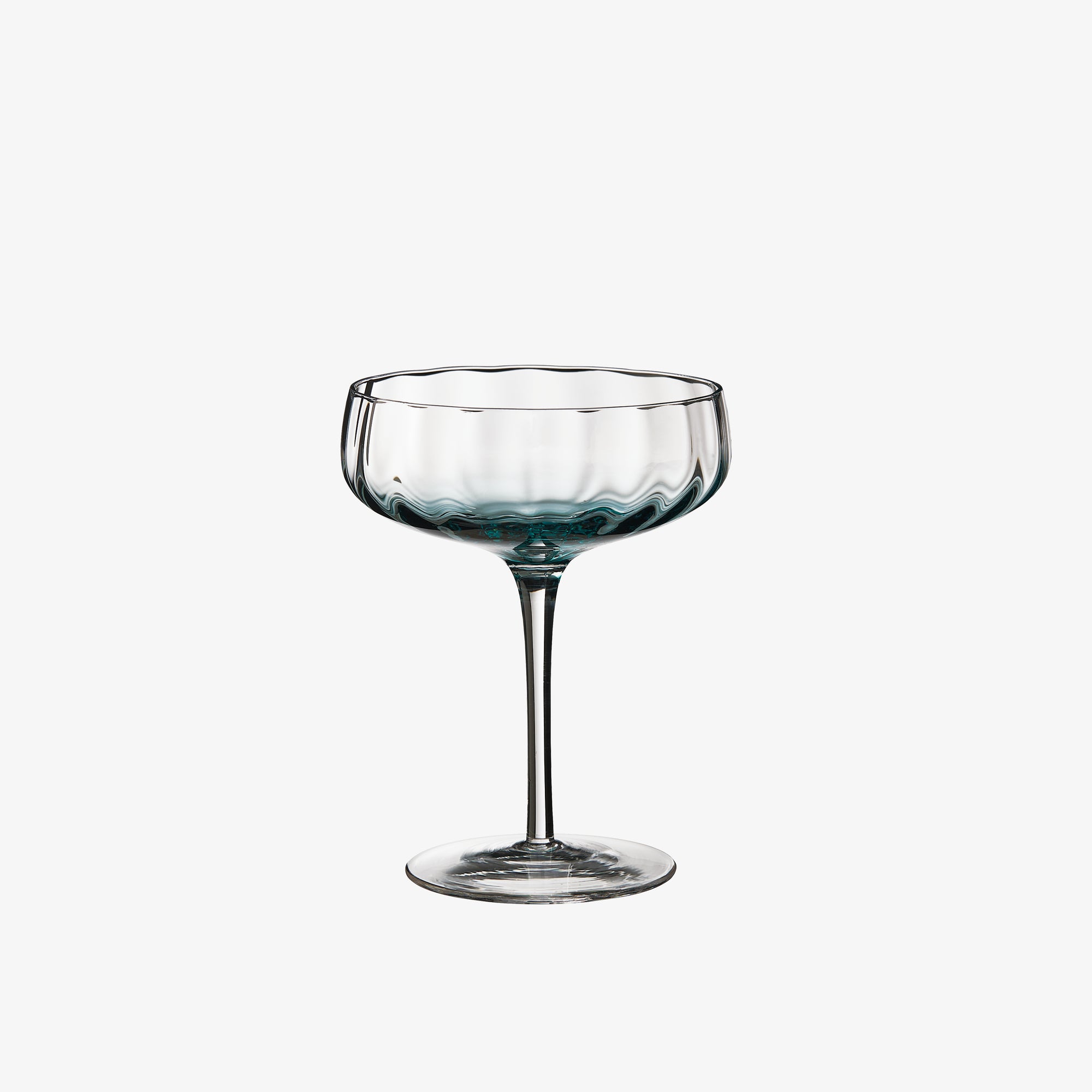 SØHOLM Sonja champagneskål | Petrol Blue