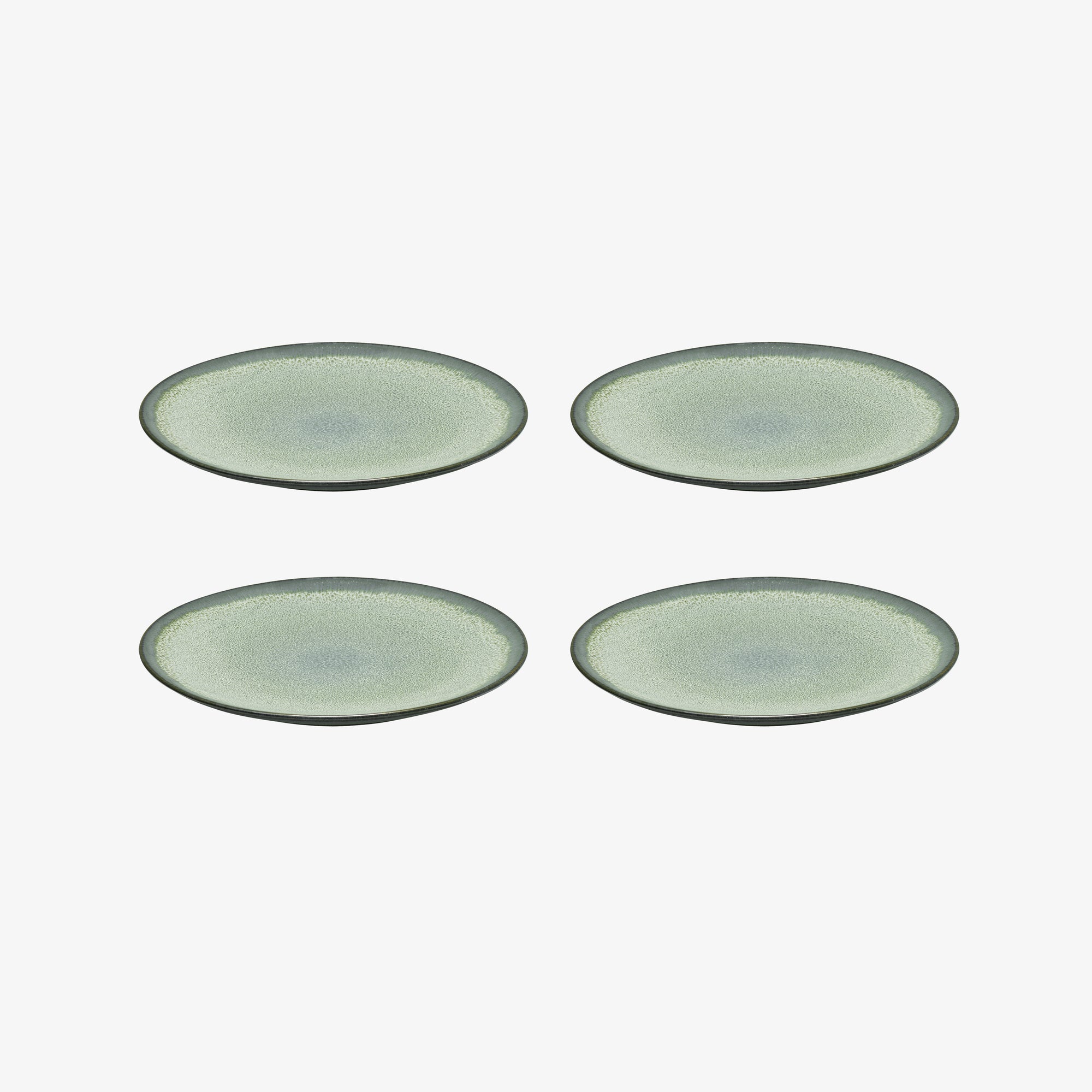 Ceramic Workshop frokosttallerken 4 stk. | Grå Grøn