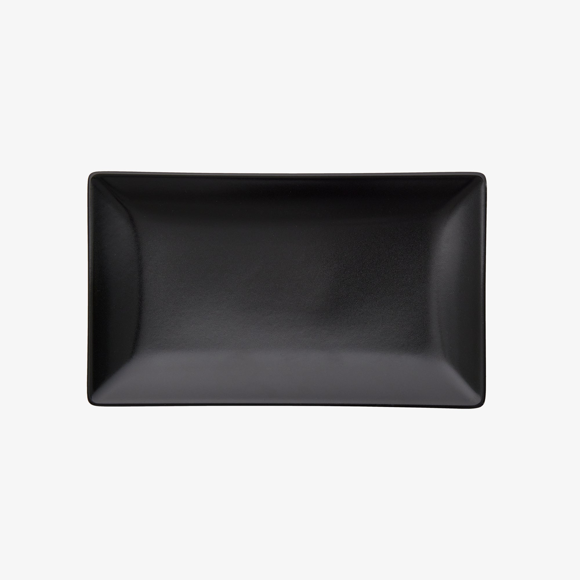 Quadro rektangulær tallerken 25 cm | Sort