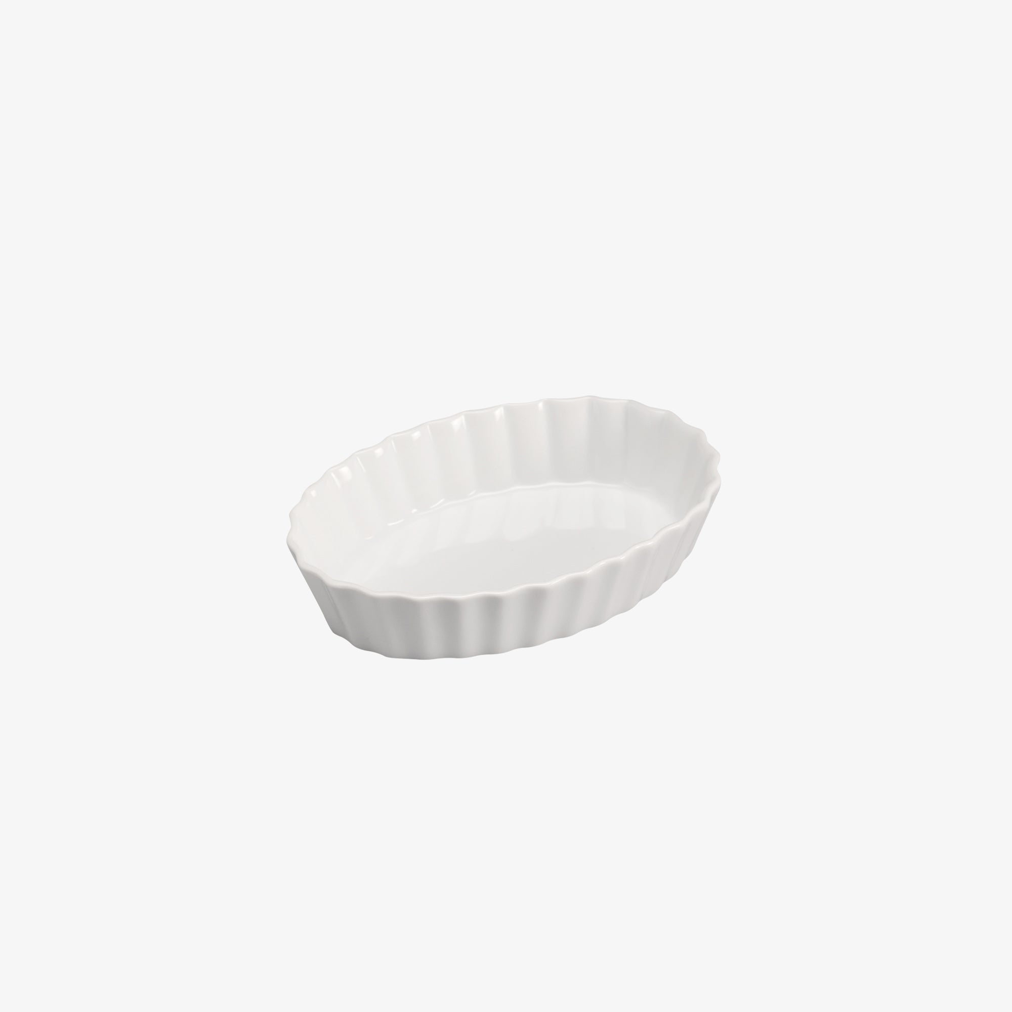 Aroma oval tærteform | Hvid