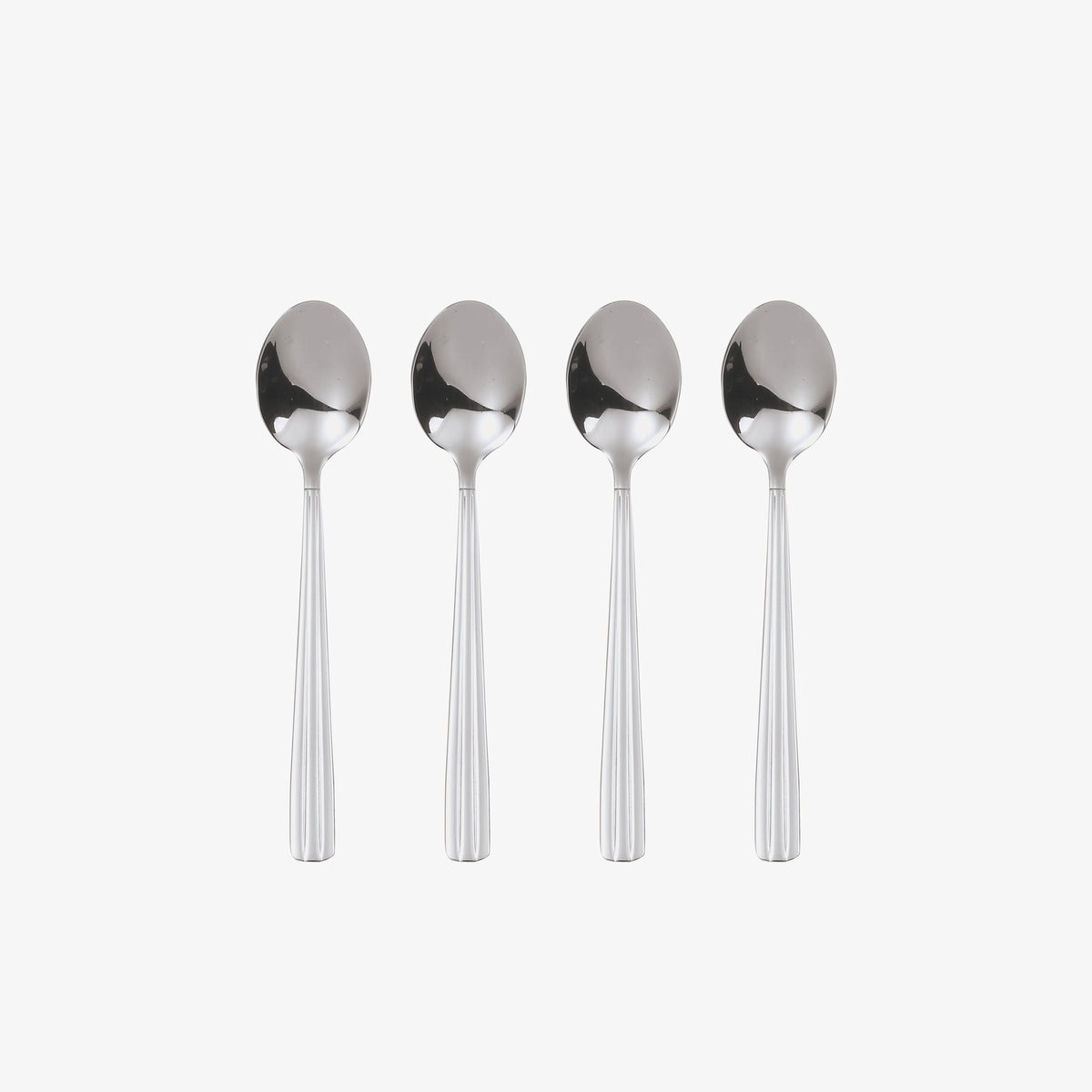 Groovy kaffeske 4 stk. | Blank Stål