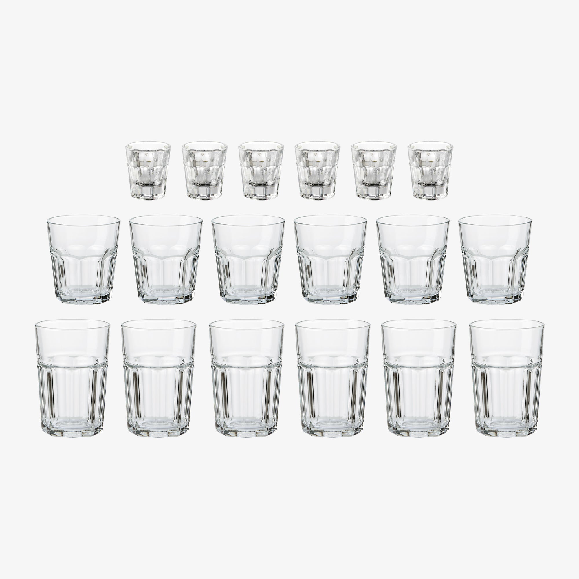 atelier granit 18 dele glassæt | Klar