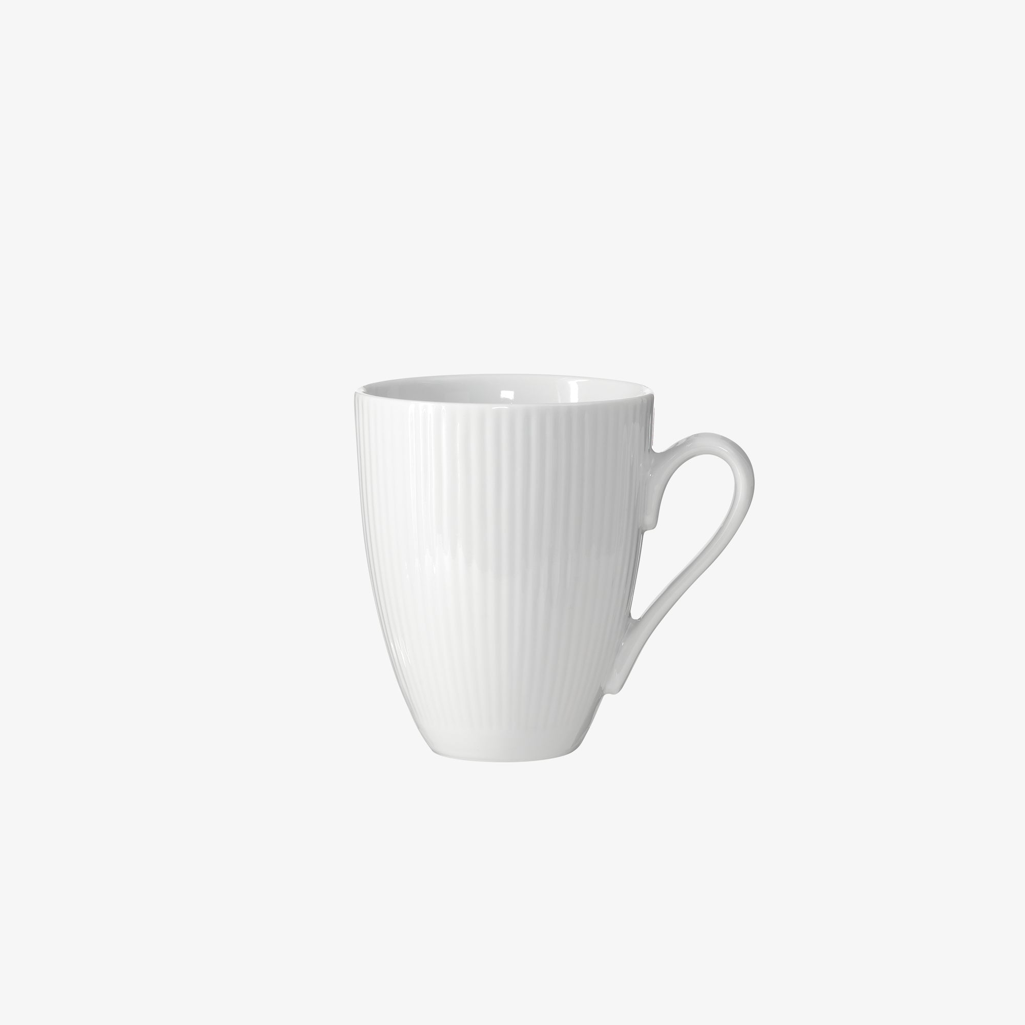 Groovy porcelæn krus med hank | Hvid