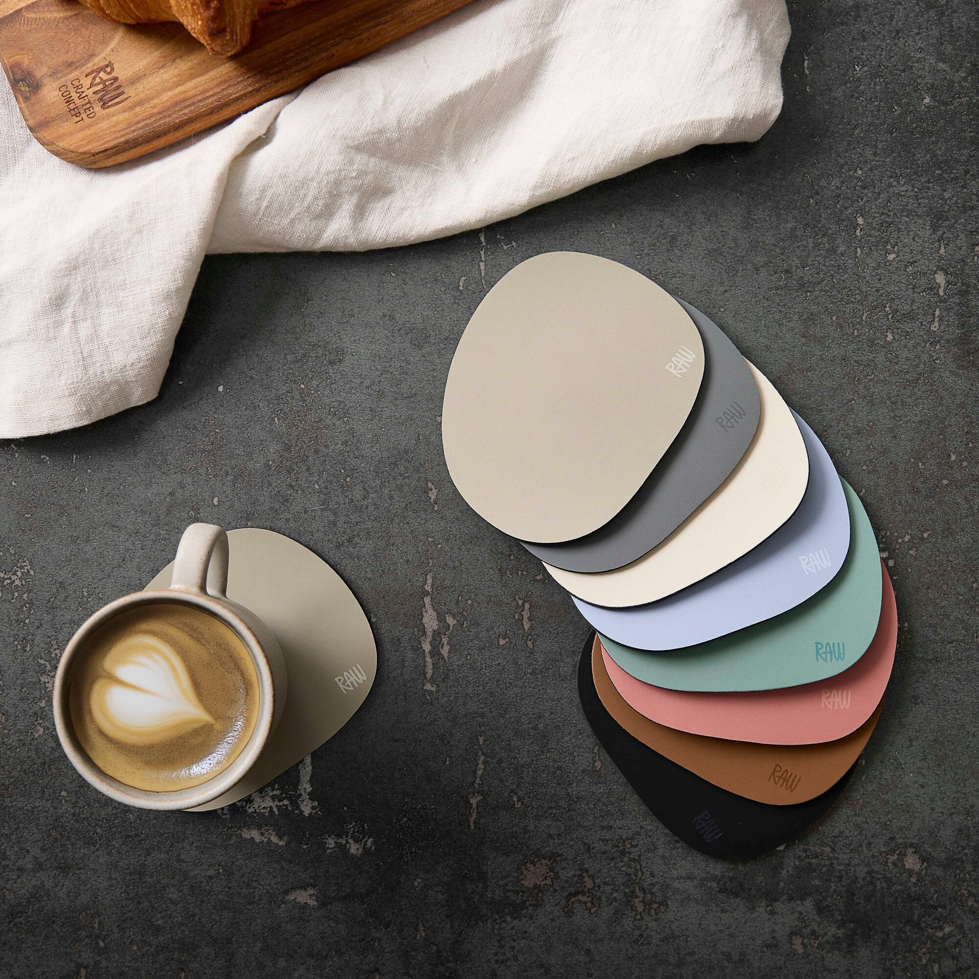 RAW Silicone coasters 6 stk. | Spice Rose