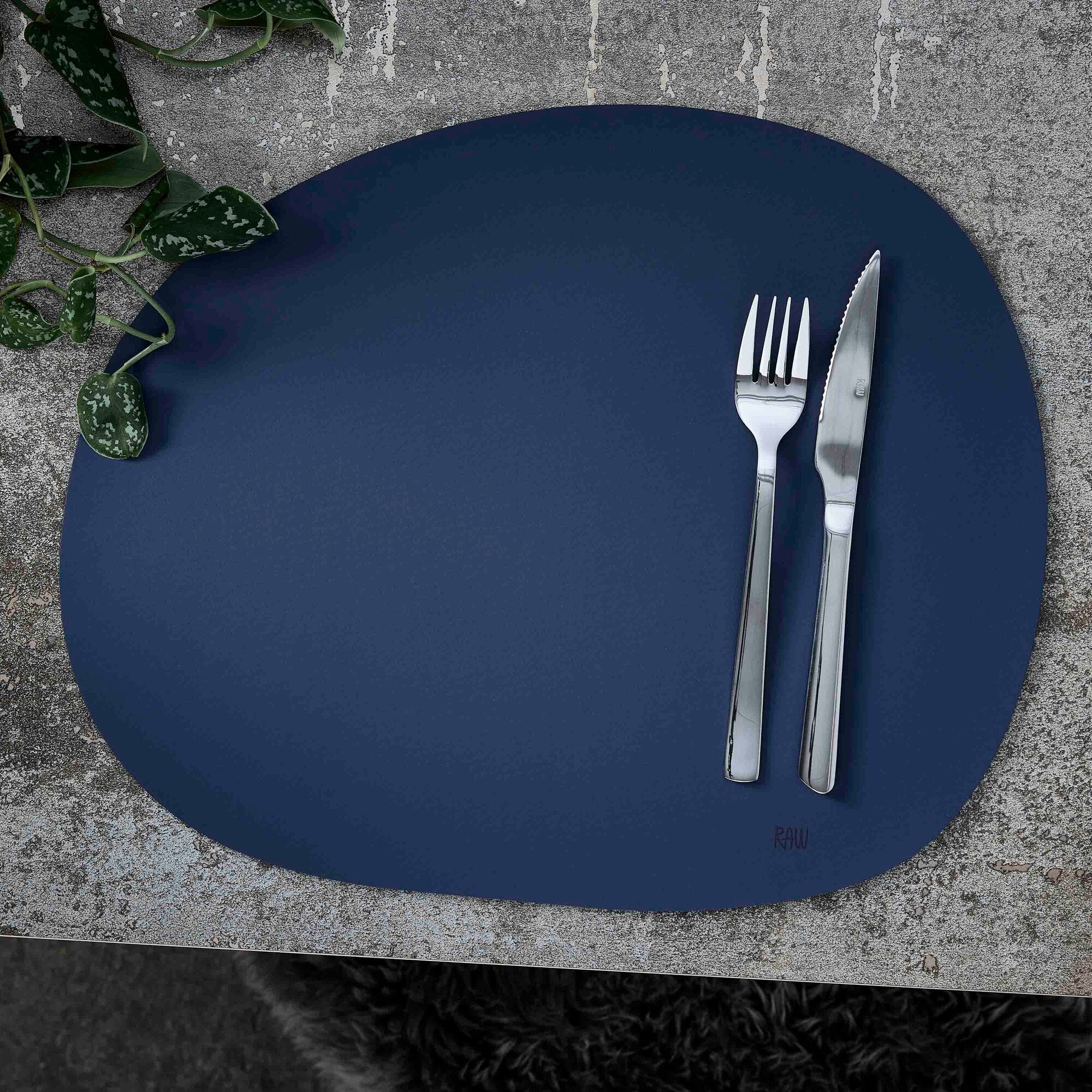 RAW Silikone dækkeserviet | Mørkeblå