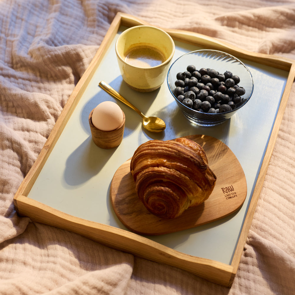 RAW Teak vendbar bakke 38 cm | Natural