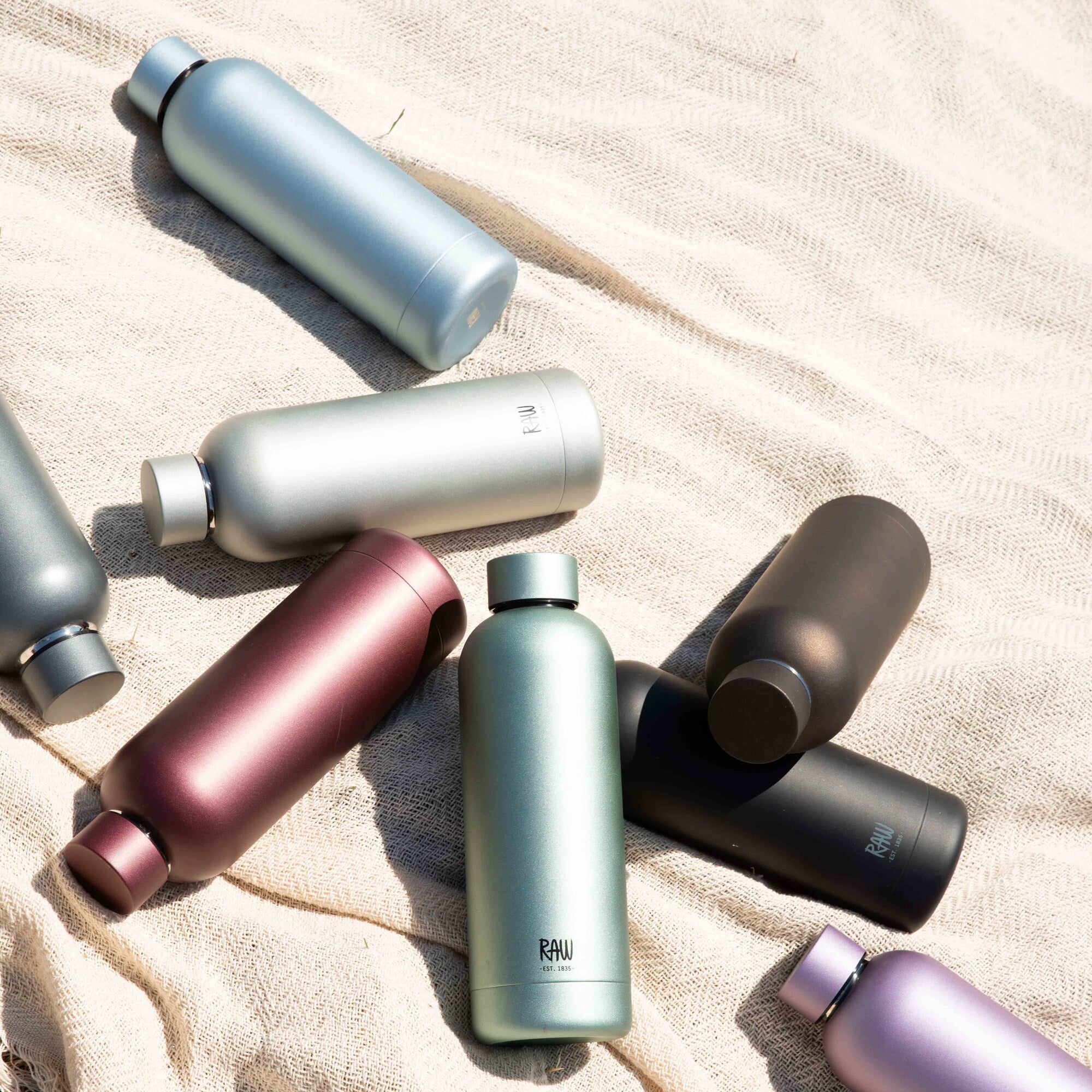 RAW To Go termoflaske | Metallic Silver