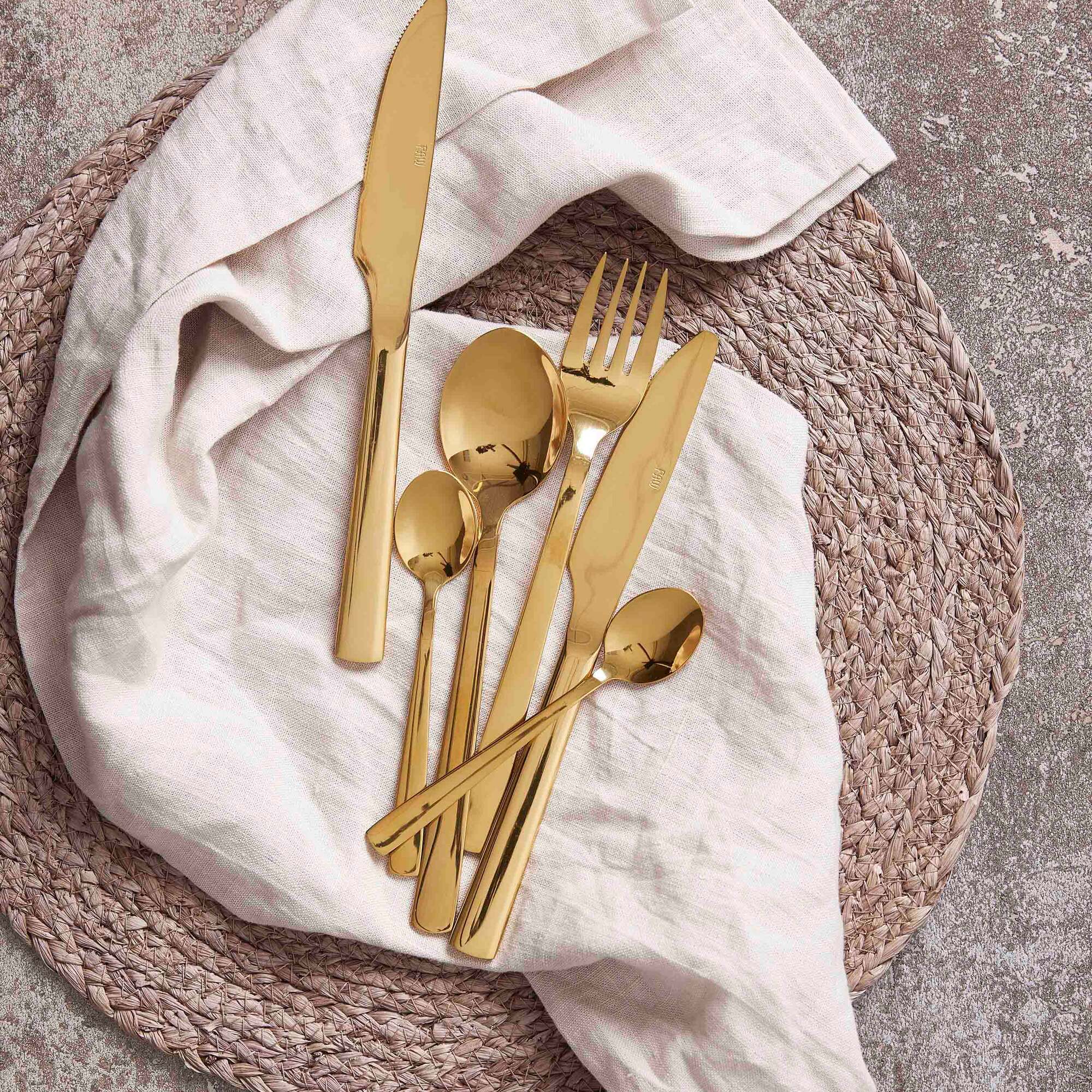 RAW bestiksæt 60 dele | Guld