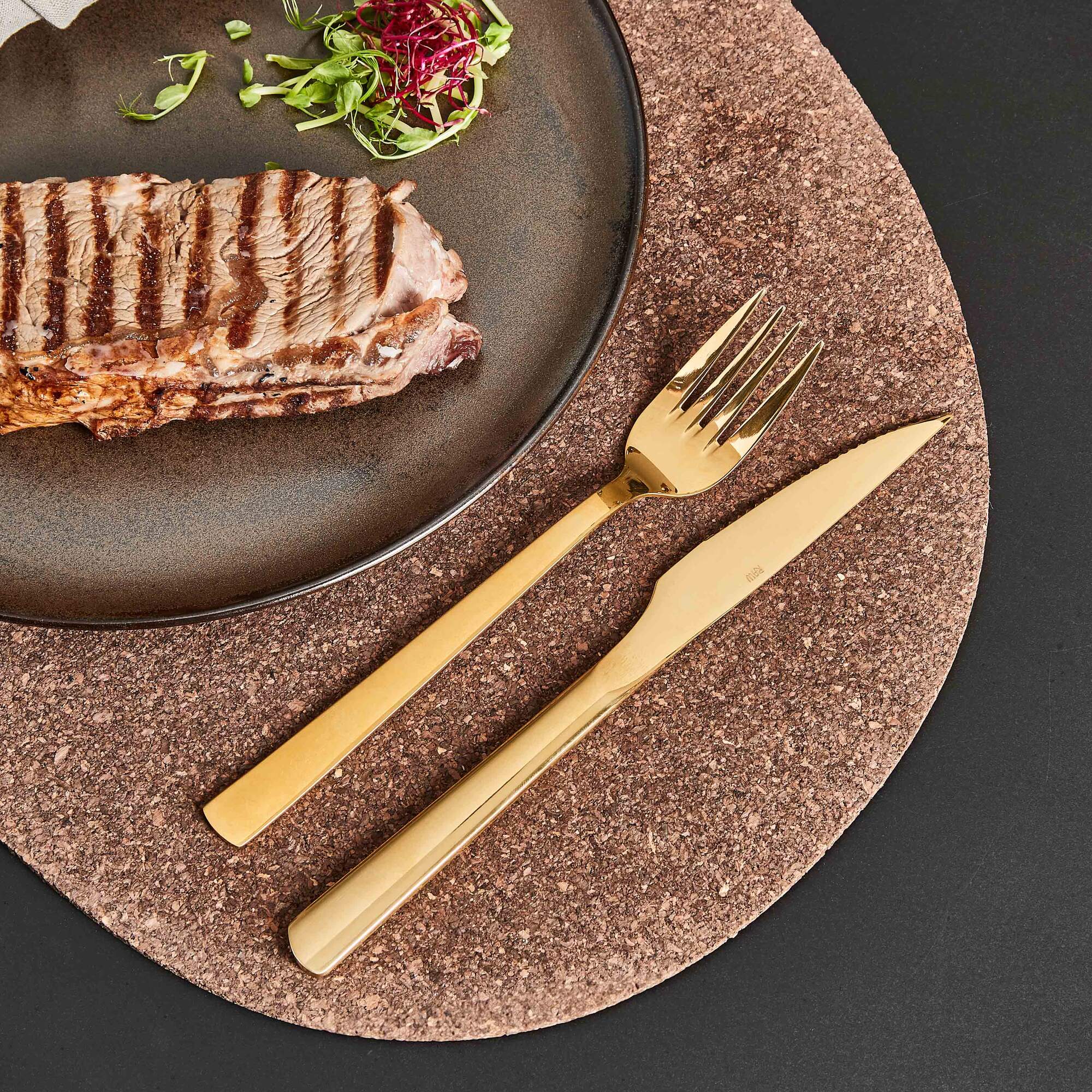 RAW steakkniv 4 stk. | Guld