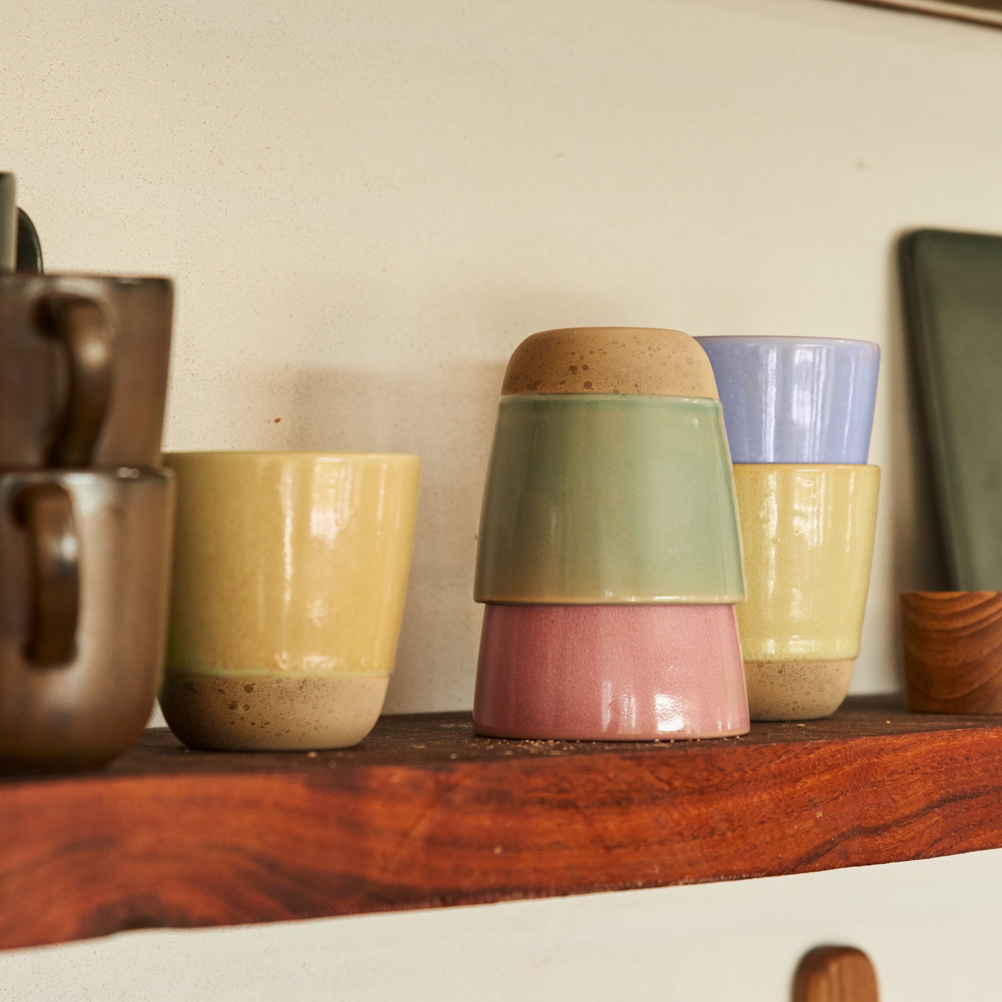 RAW Colour krus uden hank 6 stk. 30 cl | Multifarvet