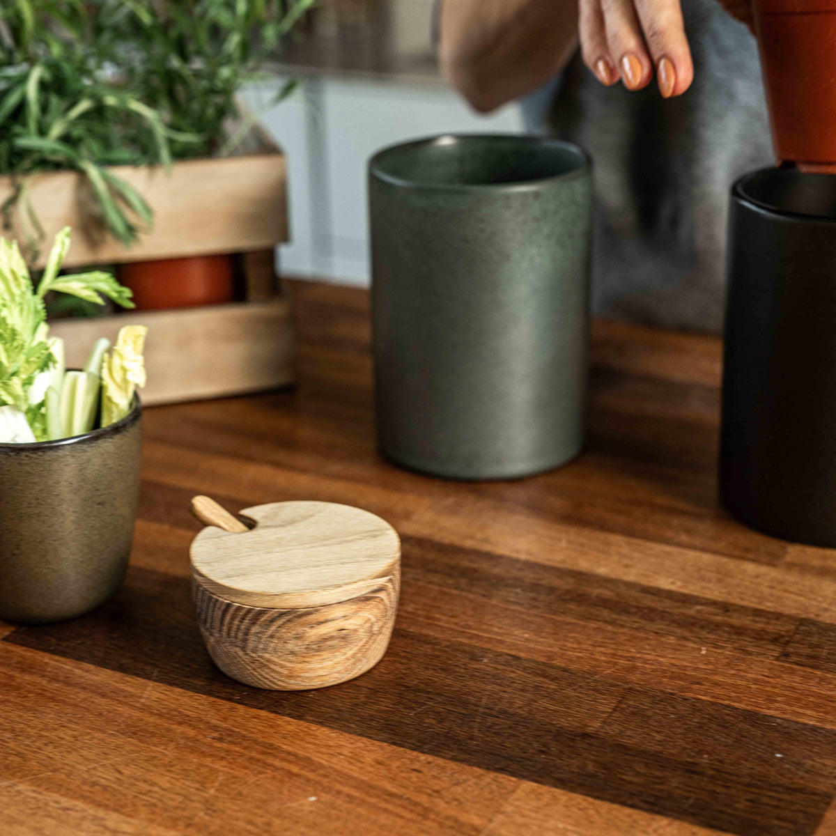 RAW Teak saltkar | Natural