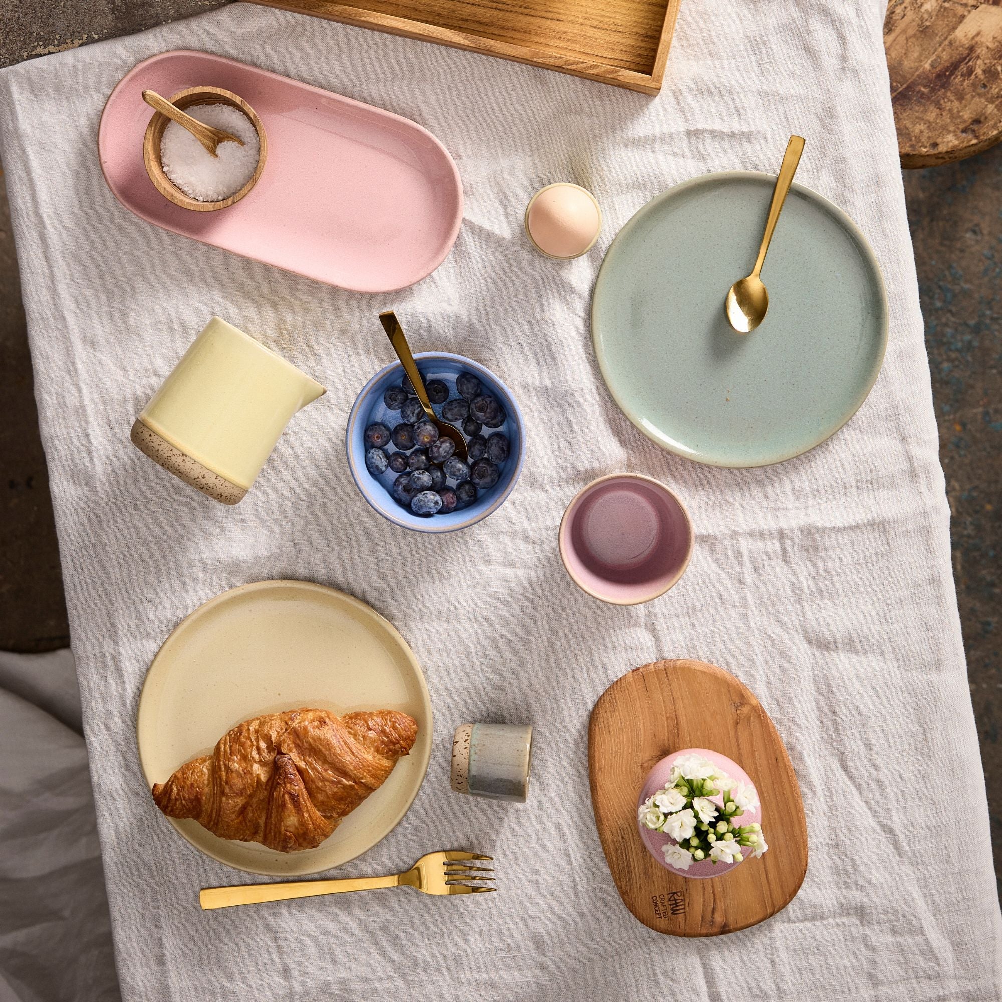 RAW Colour desserttallerken | Yellowish