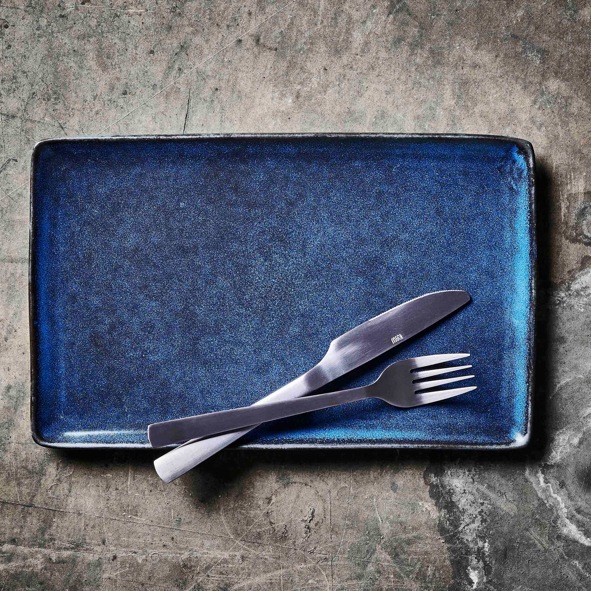 RAW rektangulær middagstallerken | Midnight Blue