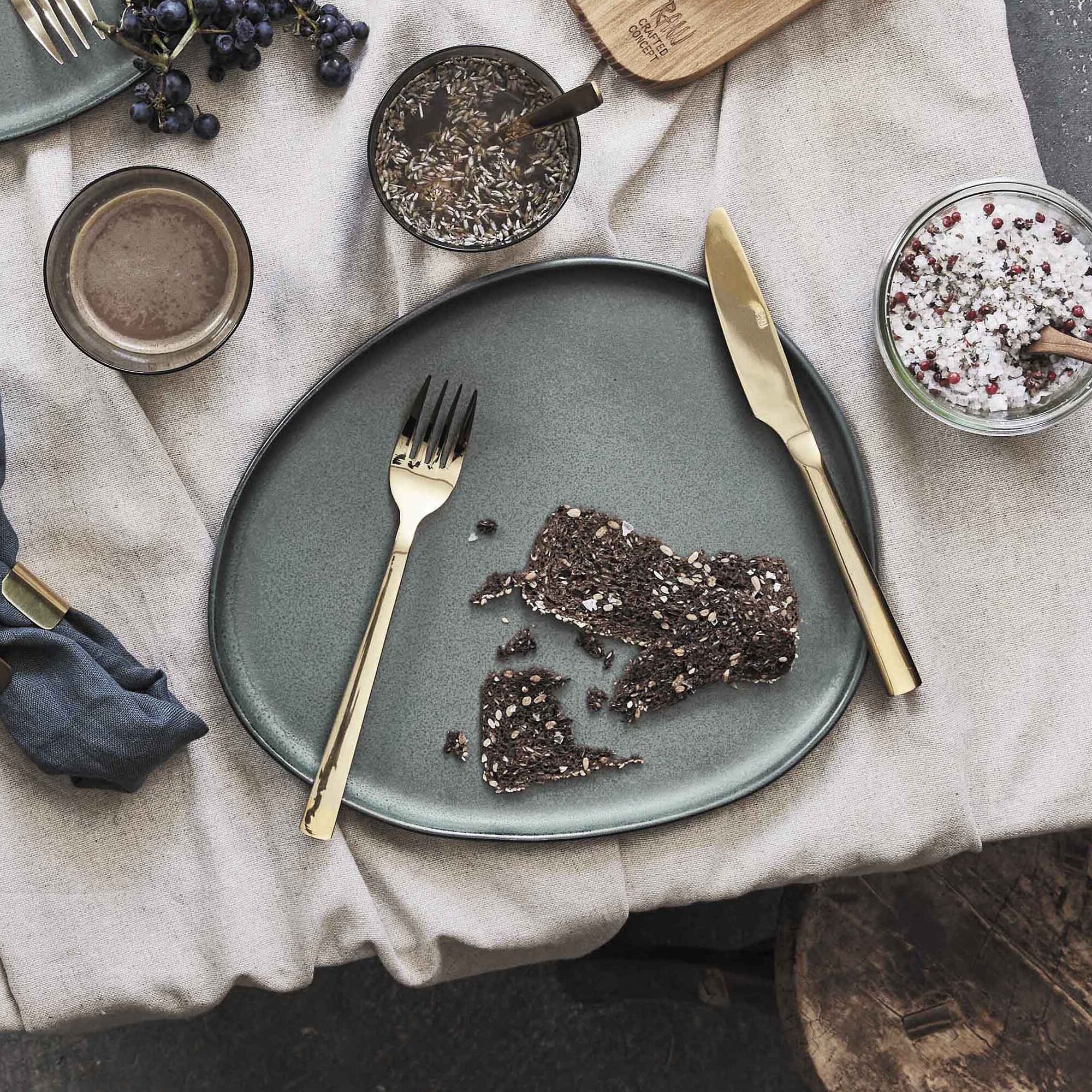 RAW Organic middagstallerken 4 stk. | Northern Green