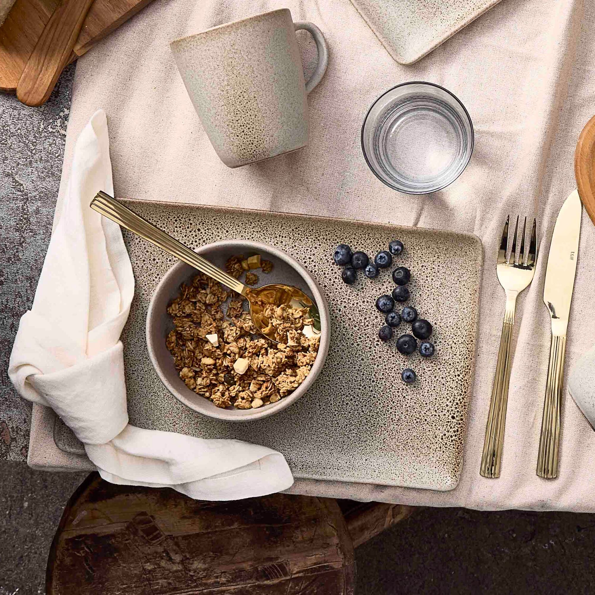 RAW rektangulær middagstallerken | Sandy Beige
